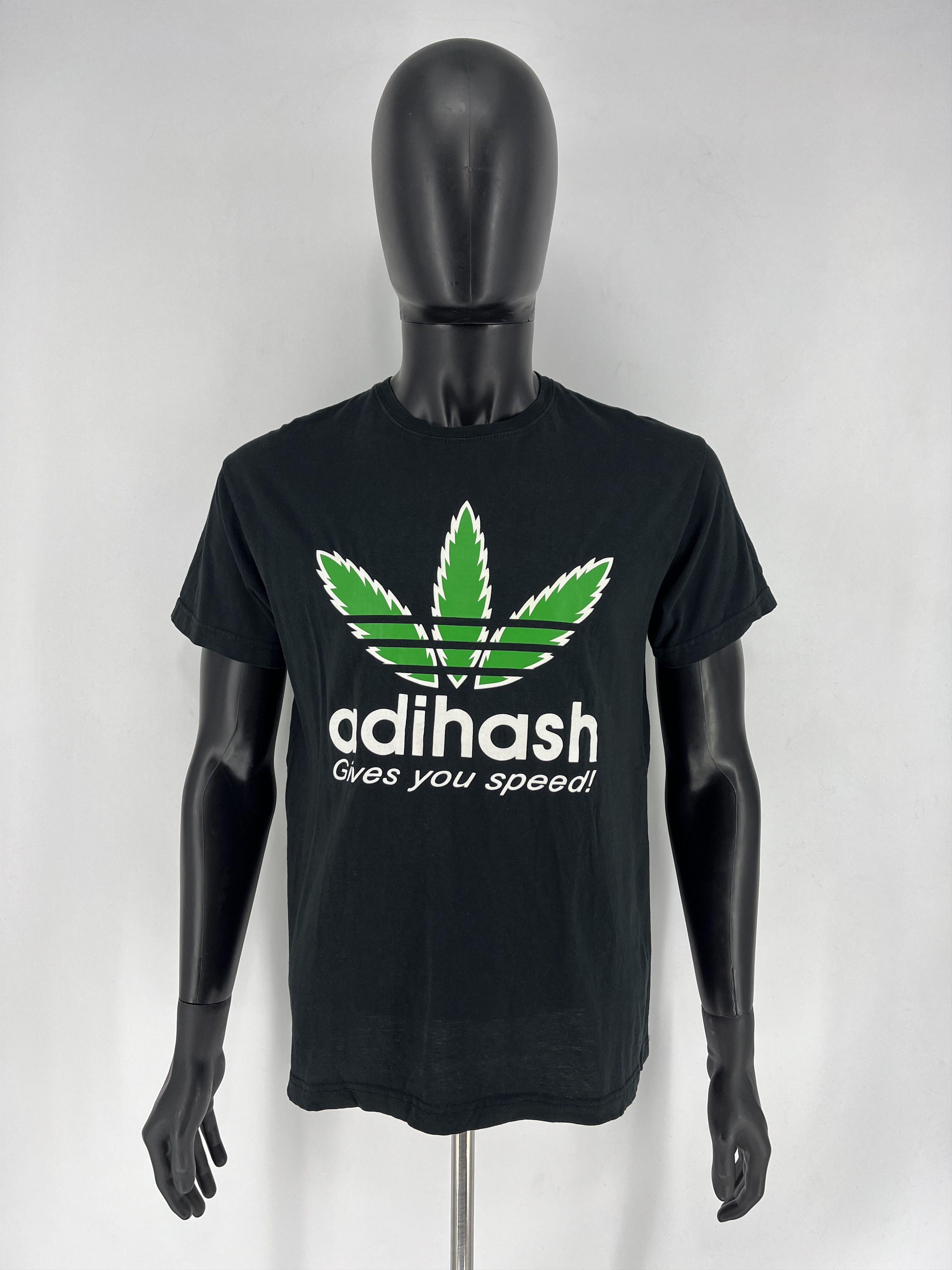 Vintage Vintage Y2K Adihash Gives You Speed Single Stitch T-shirt Size US L / EU 52-54 / 3 - 2 Thumbnail