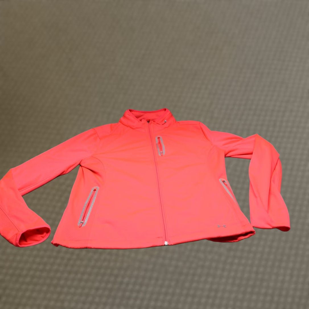 Under Armour Under Armour Jacket Women XL Pink ColdGear Fitted Full Zip Athletic Running Gym Size XL / US 12-14 / IT 48-50 - 1 Thumbnail