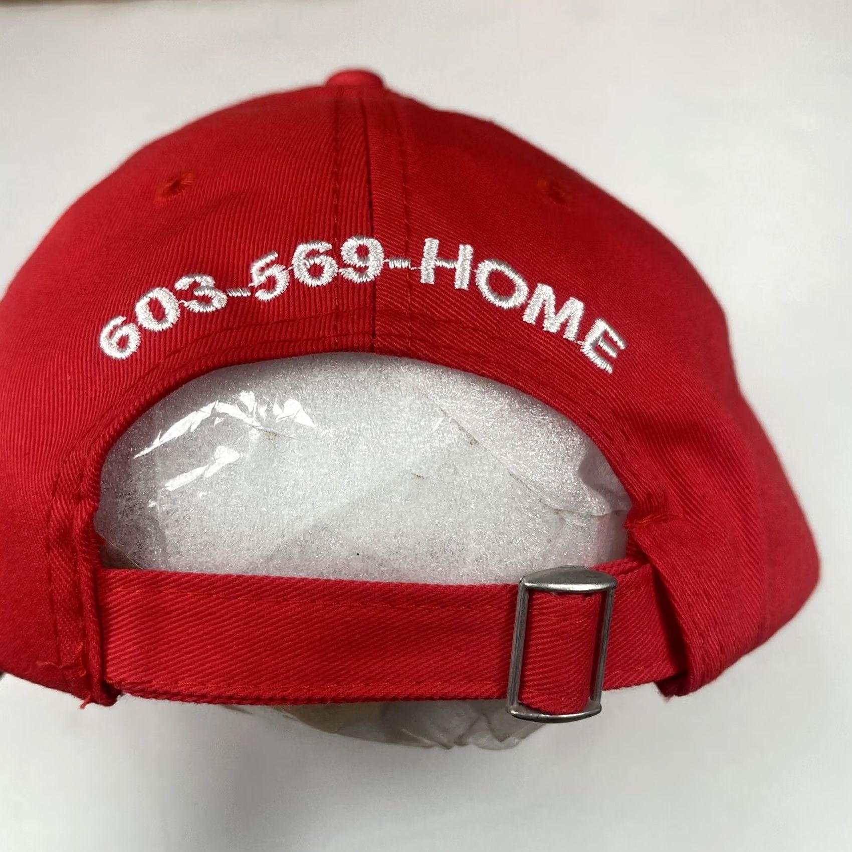 Vintage 360 HeadGear Baseball Cap Hat Adjustable Red with Built In Bottle Opener Under Visor Mens Adults Cap Size ONE SIZE - 7 Thumbnail