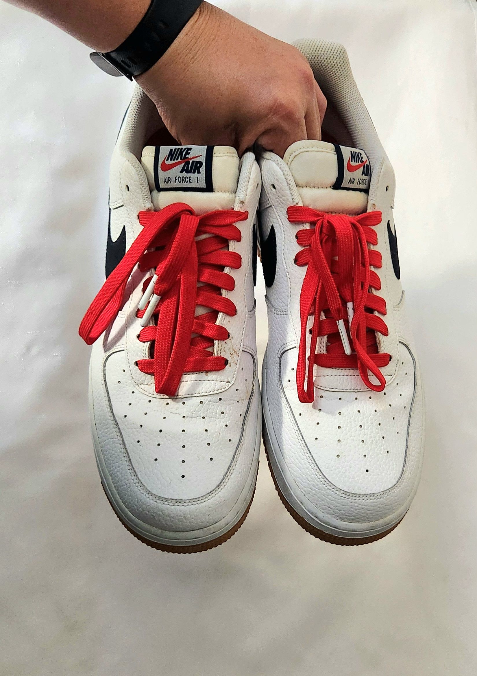 Nike Nike Air Force 1 Low '07 White Obsidian CI0057-100 SZ 13 Size US 13 / EU 46 - 9 Thumbnail