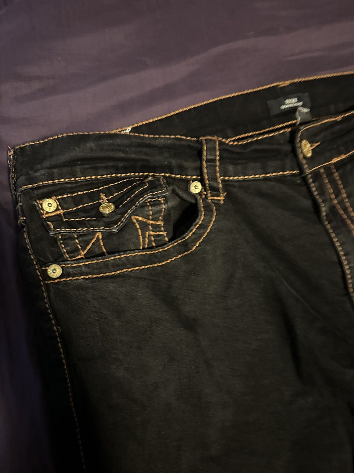 True Religion True Religion Black Denim Size US 42 / EU 58 - 2 Thumbnail