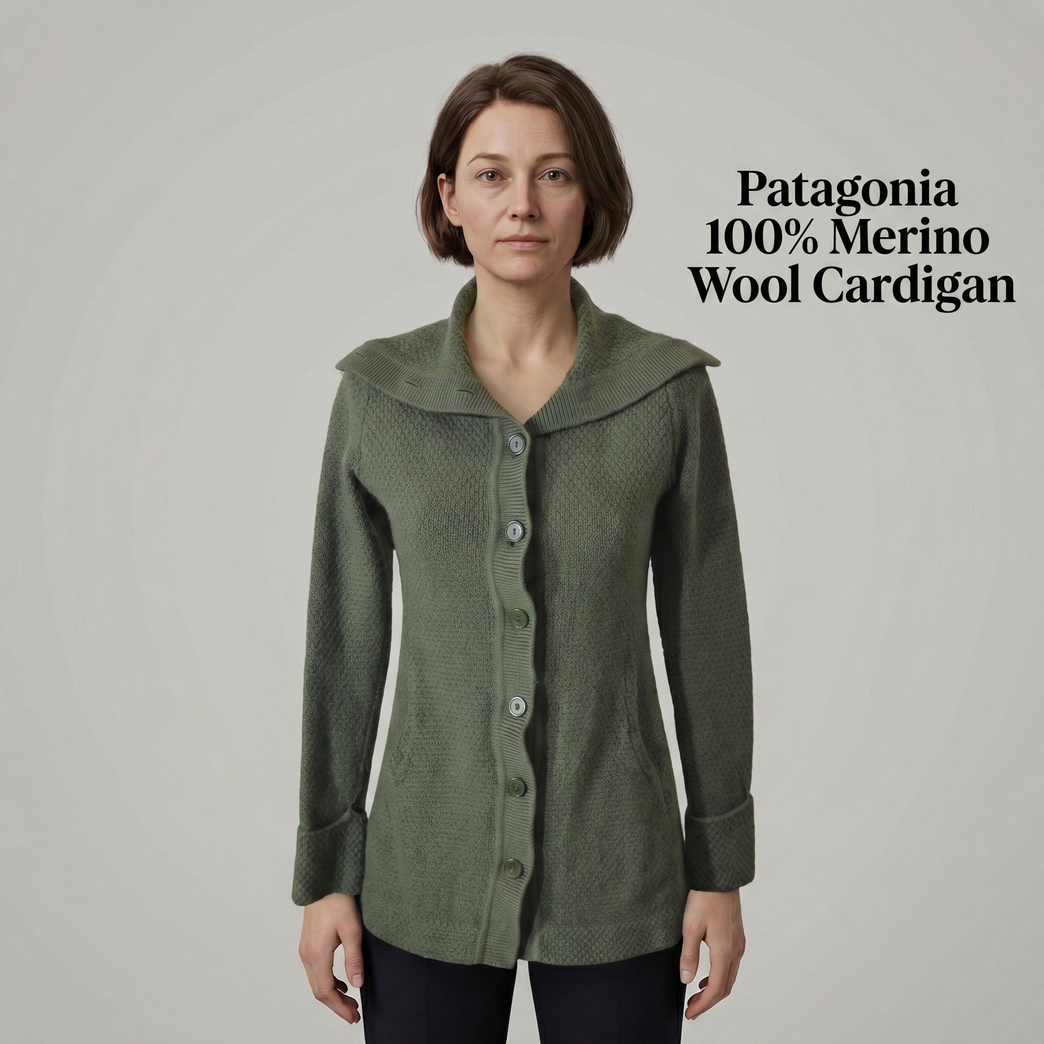 Patagonia Patagonia 100% Merino Wool Chunky Knit Cardigan Size S / US 4 / IT 40 - 1 Thumbnail