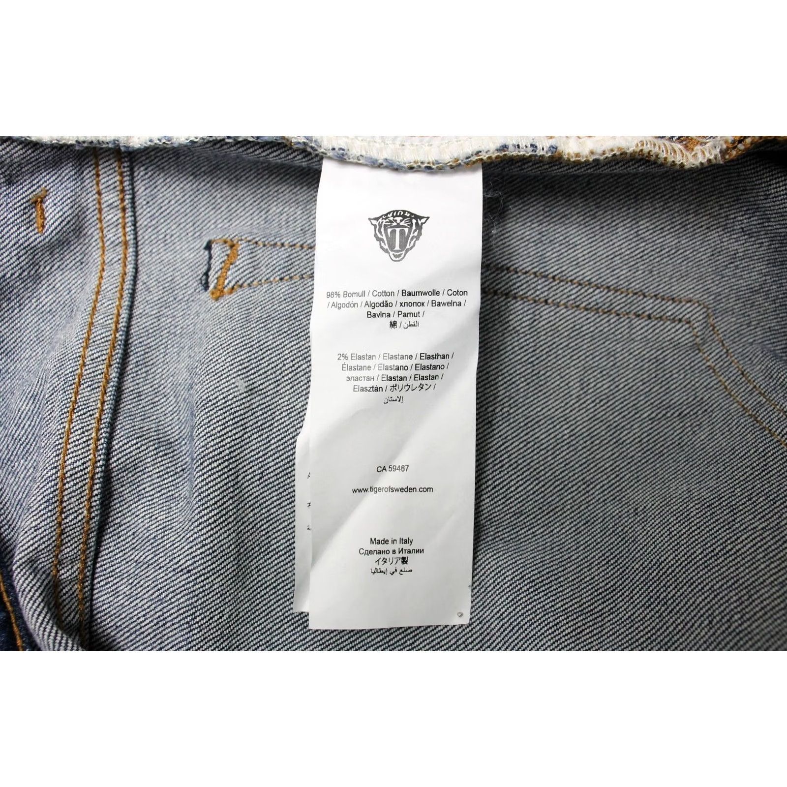 Tiger of Sweden TIGER OF SWEDEN Evolve Impact Jeans W31/L32 Stretch Zip Fly Faded Whiskers Men's Size US 31 - 7 Thumbnail