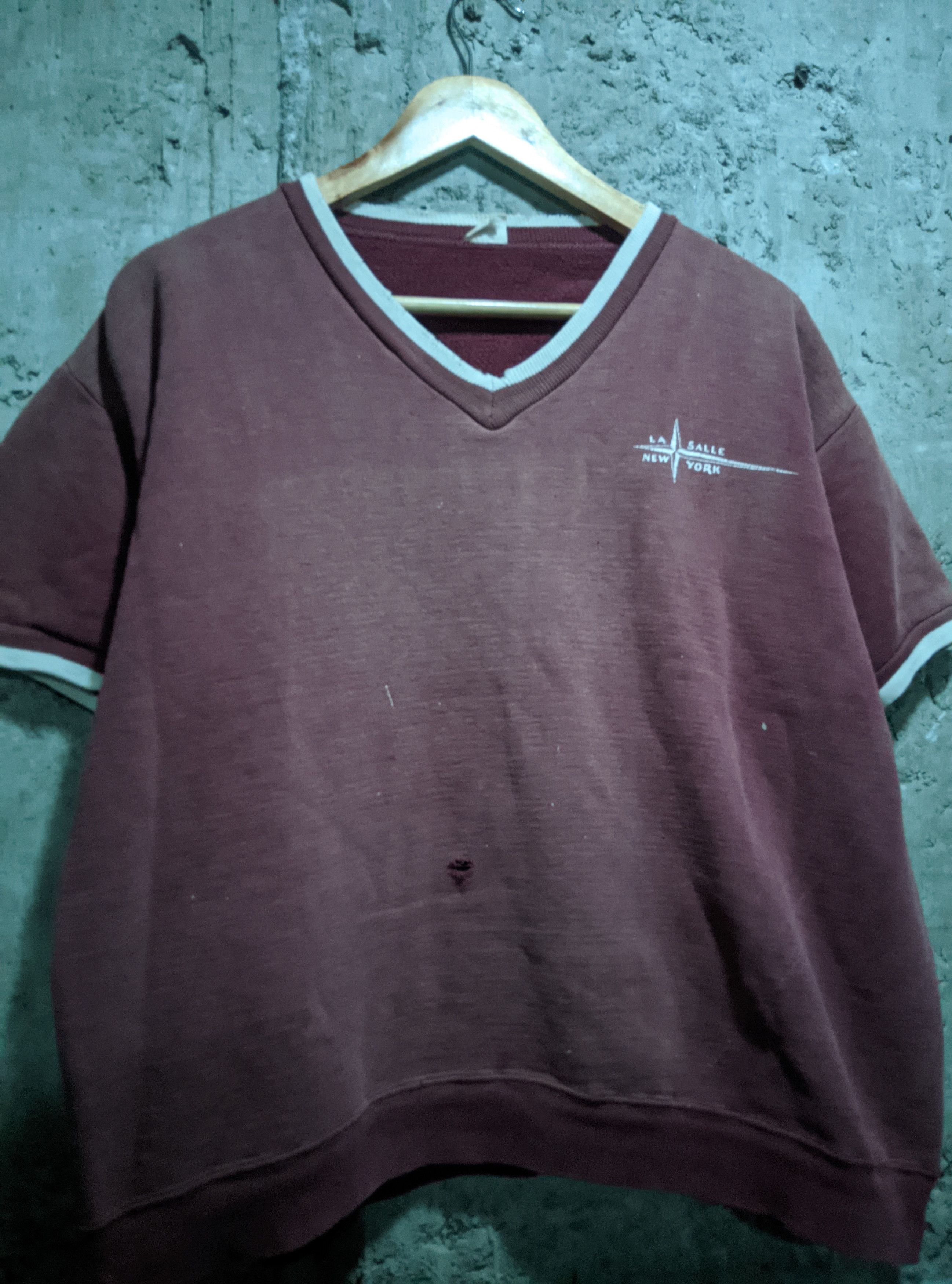Vintage Vintage 60s champion short sleeve sweatshirt la Salle ny Size US XL / EU 56 / 4 - 4 Thumbnail