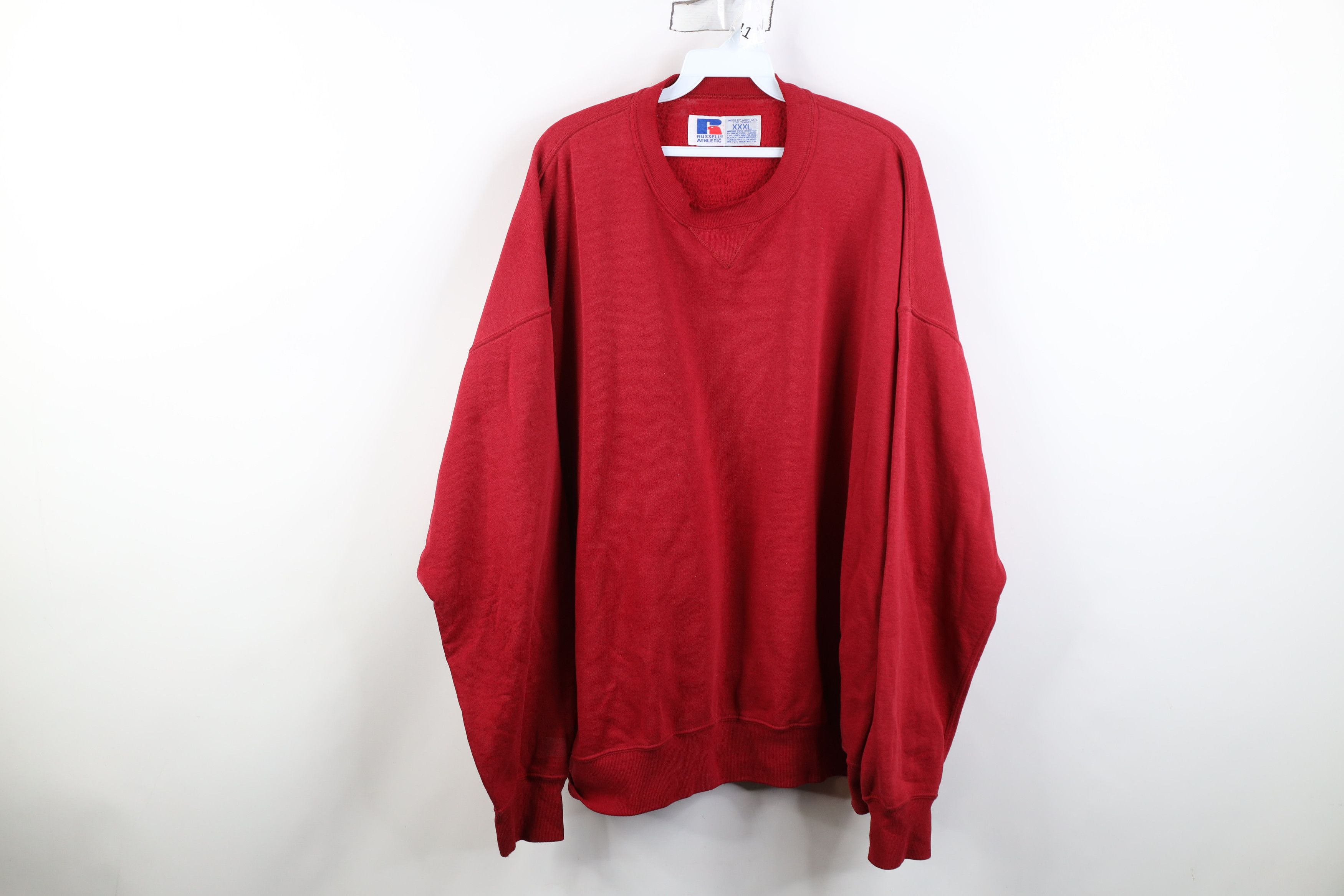 Russell Athletic Vintage 90s Russell Athletic Crewneck Sweatshirt Red USA Size US XXL / EU 58 / 5 - 1 Thumbnail