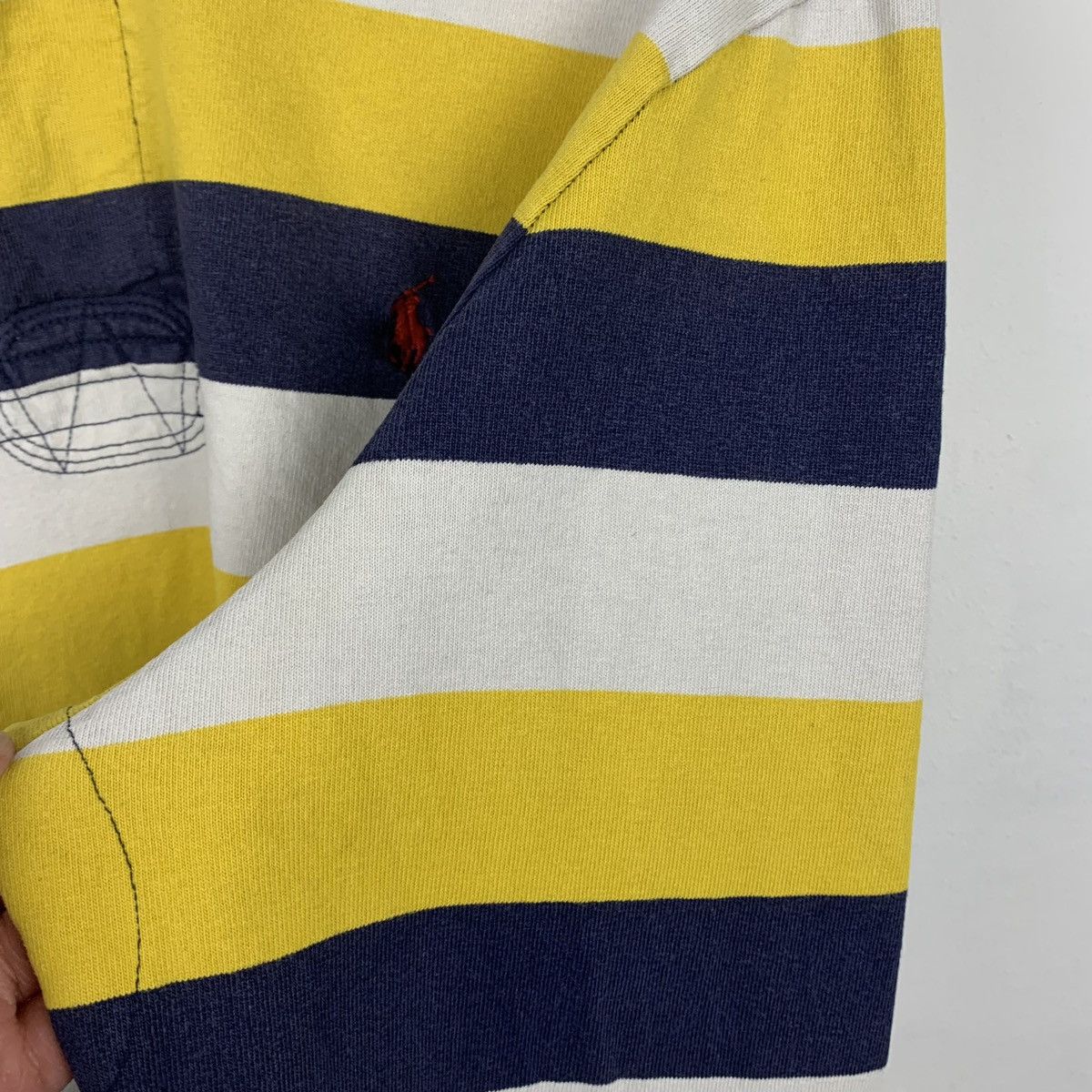 Polo Ralph Lauren Vintage Polo Ralph Lauren Striped Rugby Shirt Long Sleeve Size US XL / EU 56 / 4 - 10 Thumbnail