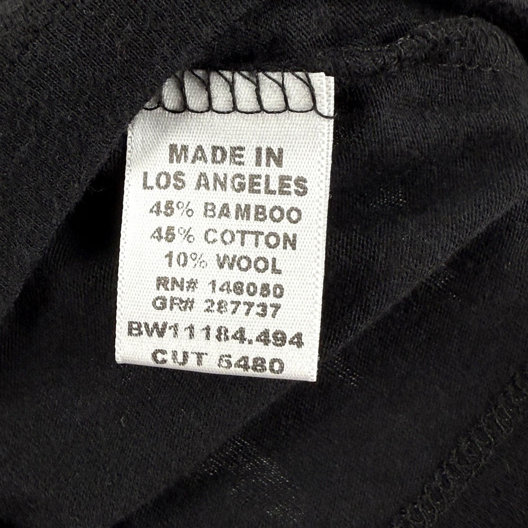 Buck Mason Buck Mason Shirt Womens XS Black Cloud Jersey Slim Crew USA New With Tags Size XS / US 0-2 / IT 36-38 - 7 Thumbnail
