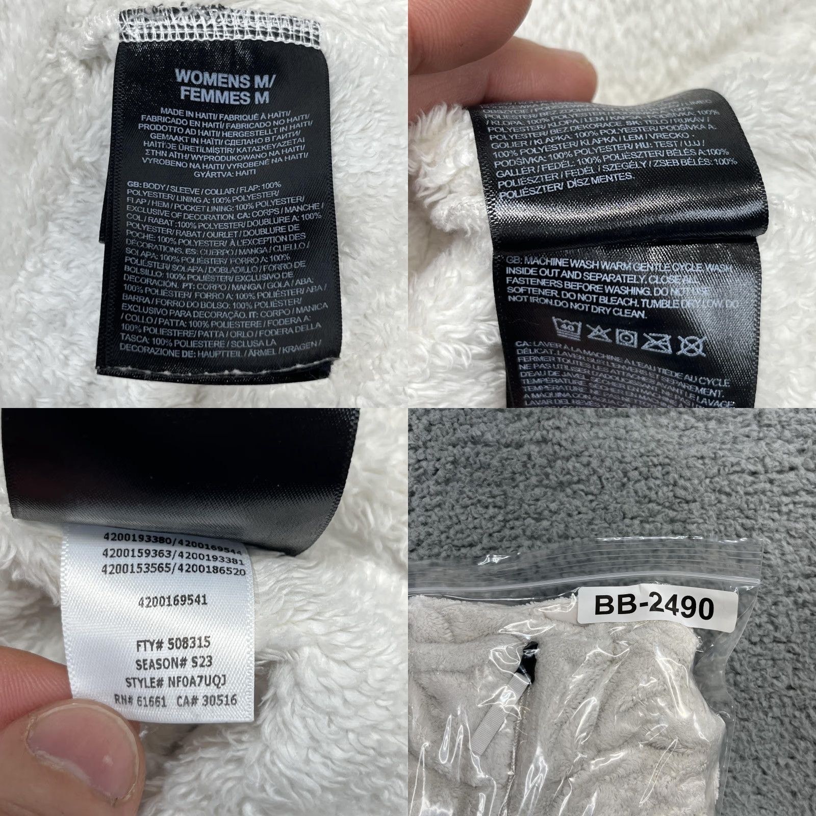 The North Face The North Face Jacket Womens Medium White Fleece Deep Pile Plush Full Zip Size M / US 6-8 / IT 42-44 - 10 Thumbnail