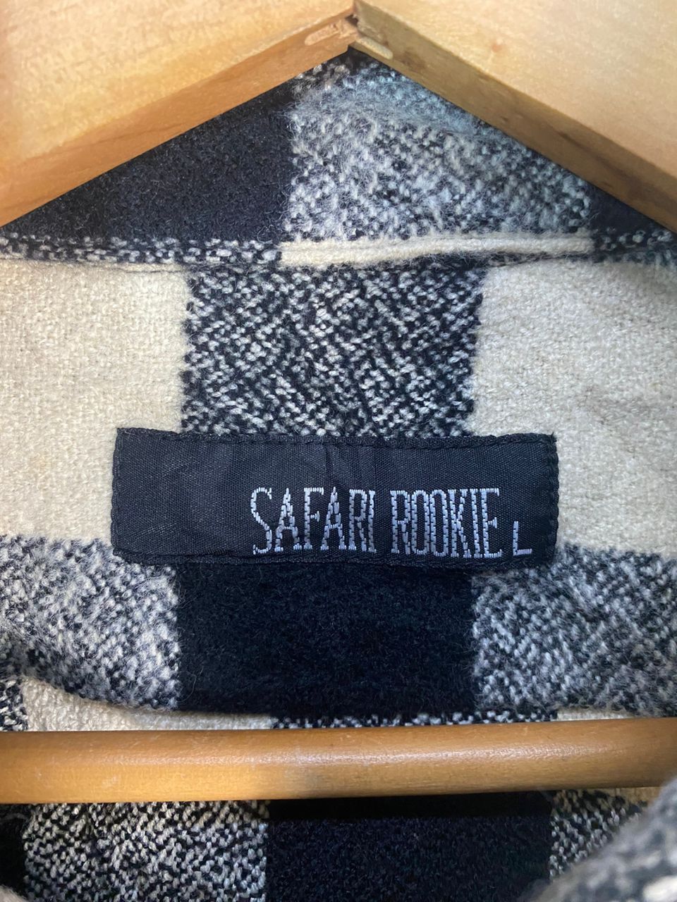 Flannel × Japanese Brand × Vintage Vintage safari rookie wool flannel button up shirt Size US L / EU 52-54 / 3 - 7 Thumbnail