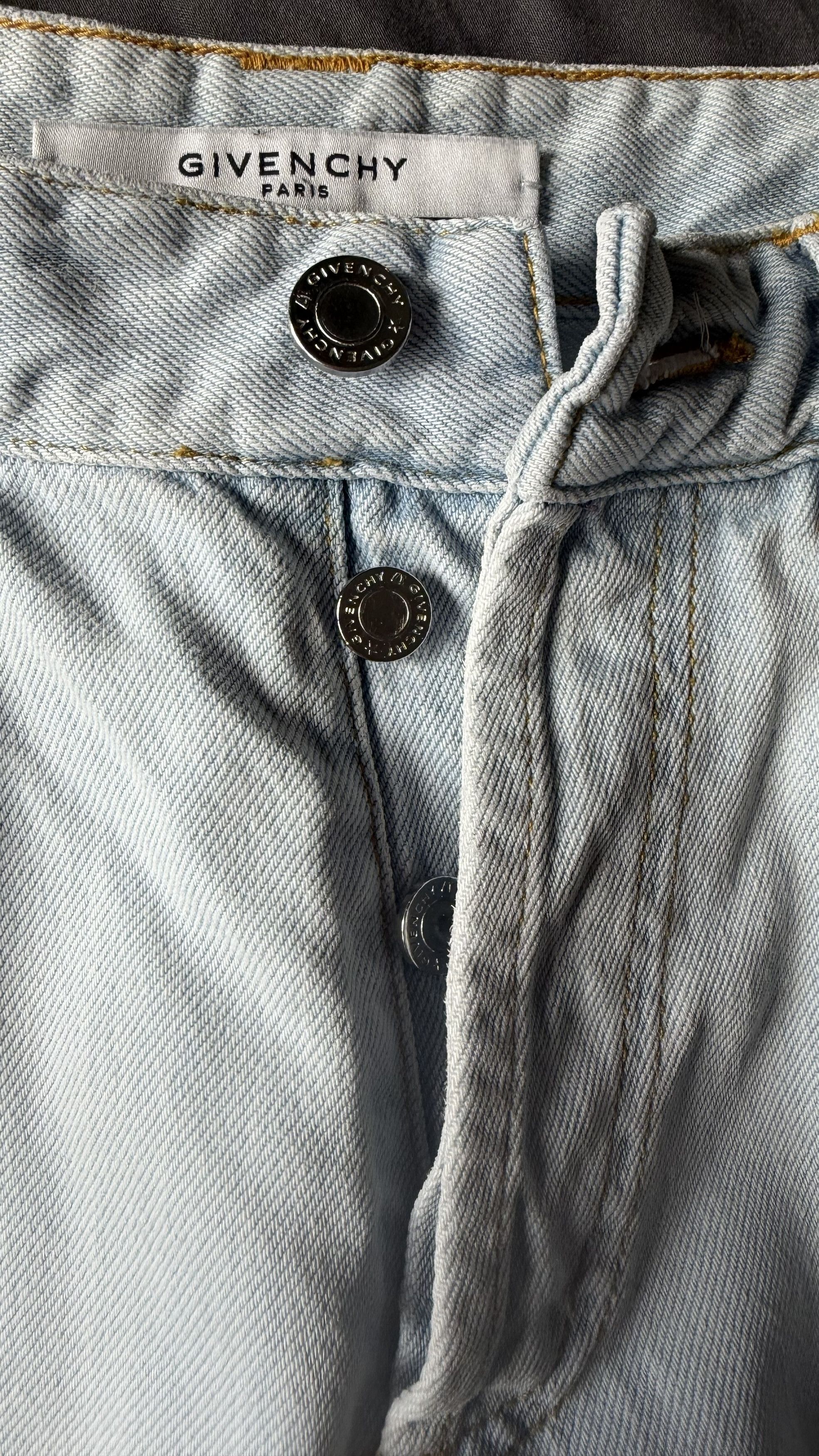 Riccardo Tisci Givenchy SS10 Star Patch Denim Jeans vintage 2010 y2k Size US 32 / EU 48 - 9 Thumbnail