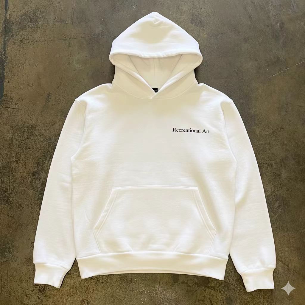 Vintage White retro tool print hoodie y2k Size US M / EU 48-50 / 2 - 2 Thumbnail