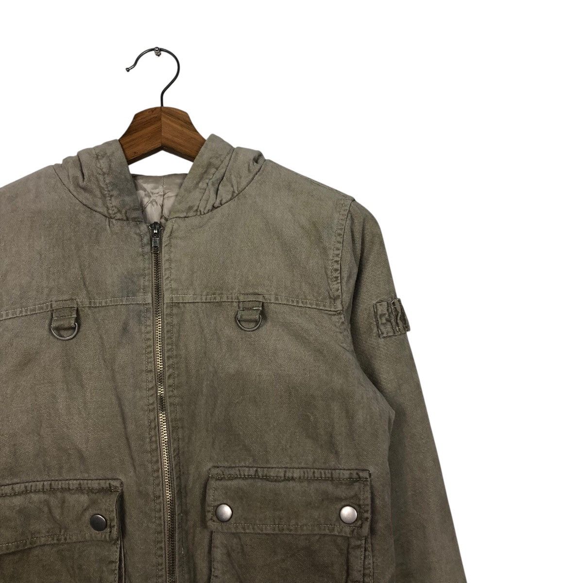 Japanese Brand 📌Vintage Cropped Biker Bomber Jacket Tactical Issey Miyake Size US M / EU 48-50 / 2 - 7 Thumbnail