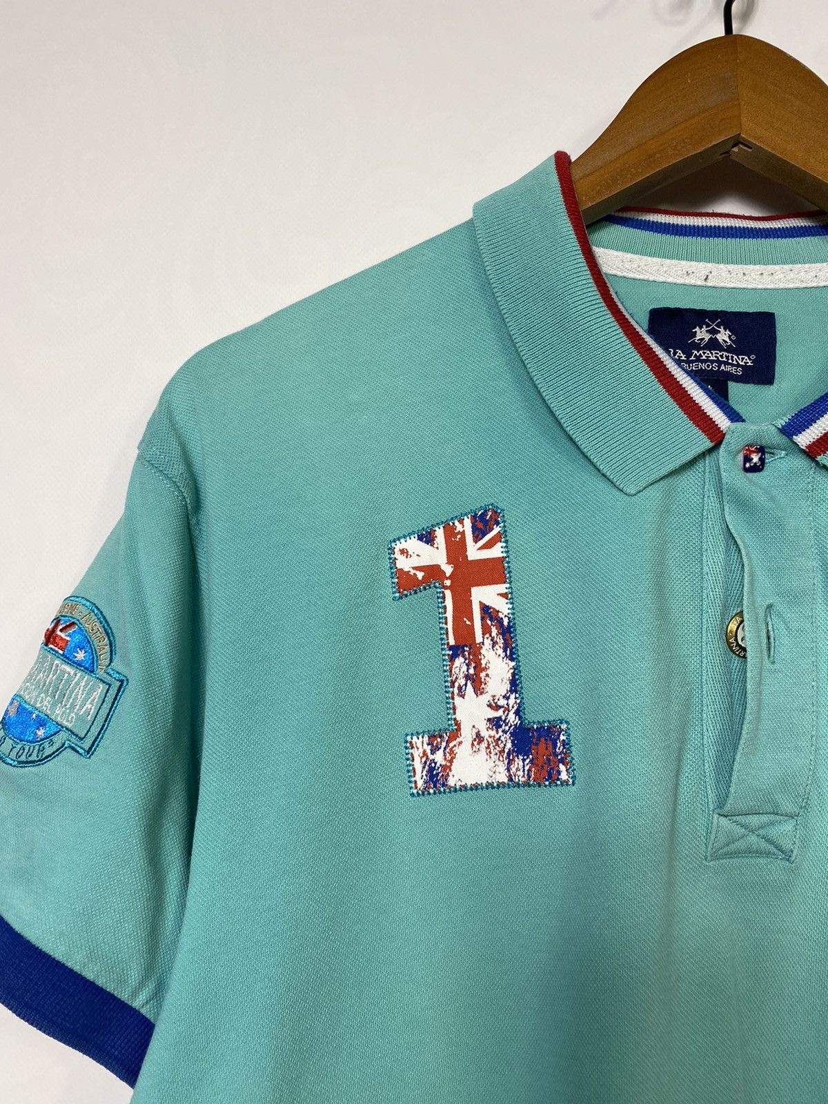 La Martina × Vintage Rare LA MARTINA Chief Keef Style Mens Polo T-shirt Size US L / EU 52-54 / 3 - 6 Thumbnail