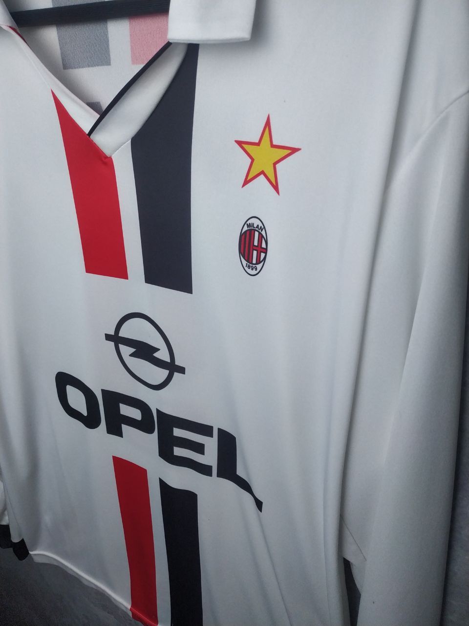 Vintage Weah AC Milan football soccer longsleeve shirt jersey Size US L / EU 52-54 / 3 - 3 Thumbnail