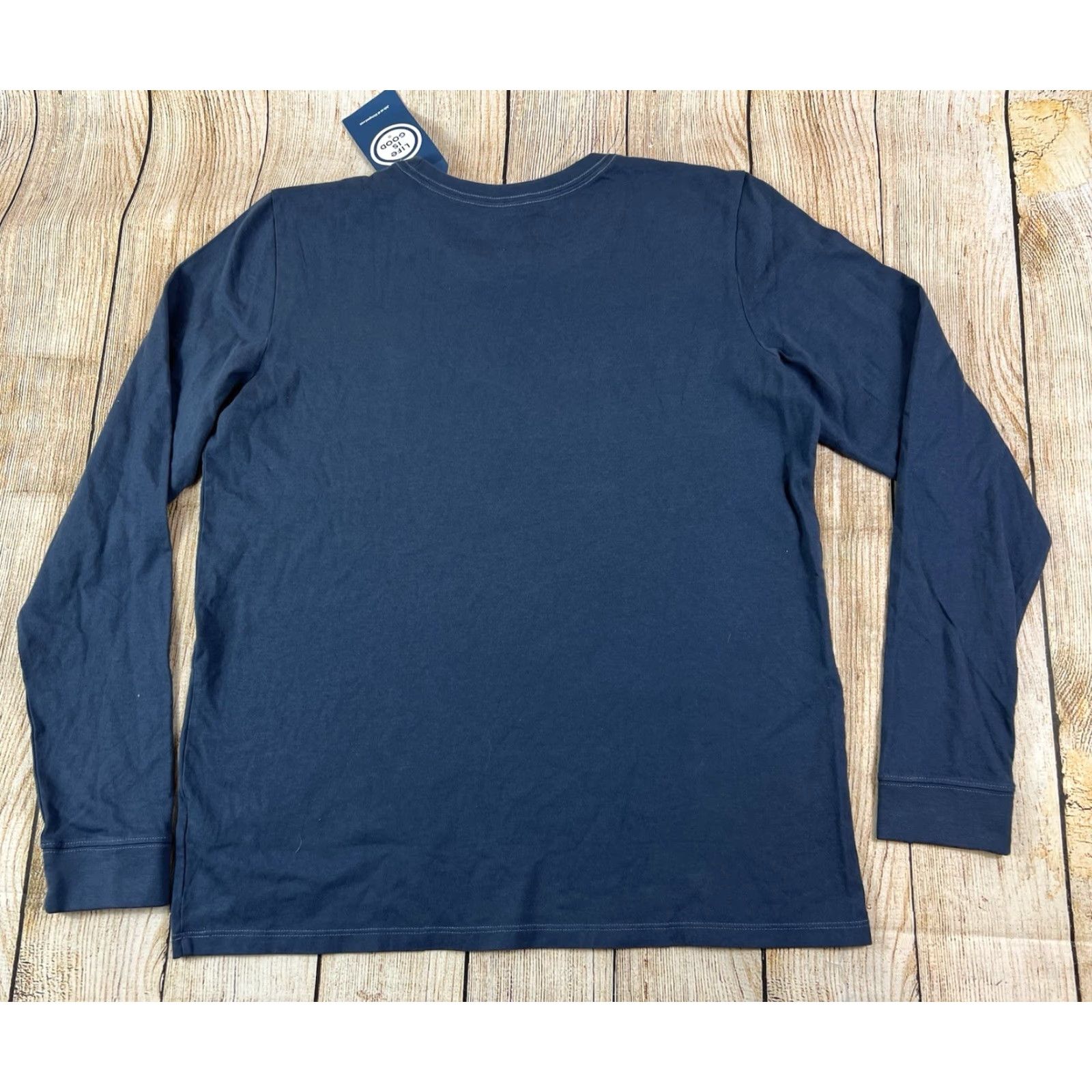 Life is Good NWT Life is Good Shirt Peace Love Joy Long Sleeve Crusher Women Large Blue Size L / US 10 / IT 46 - 2 Thumbnail