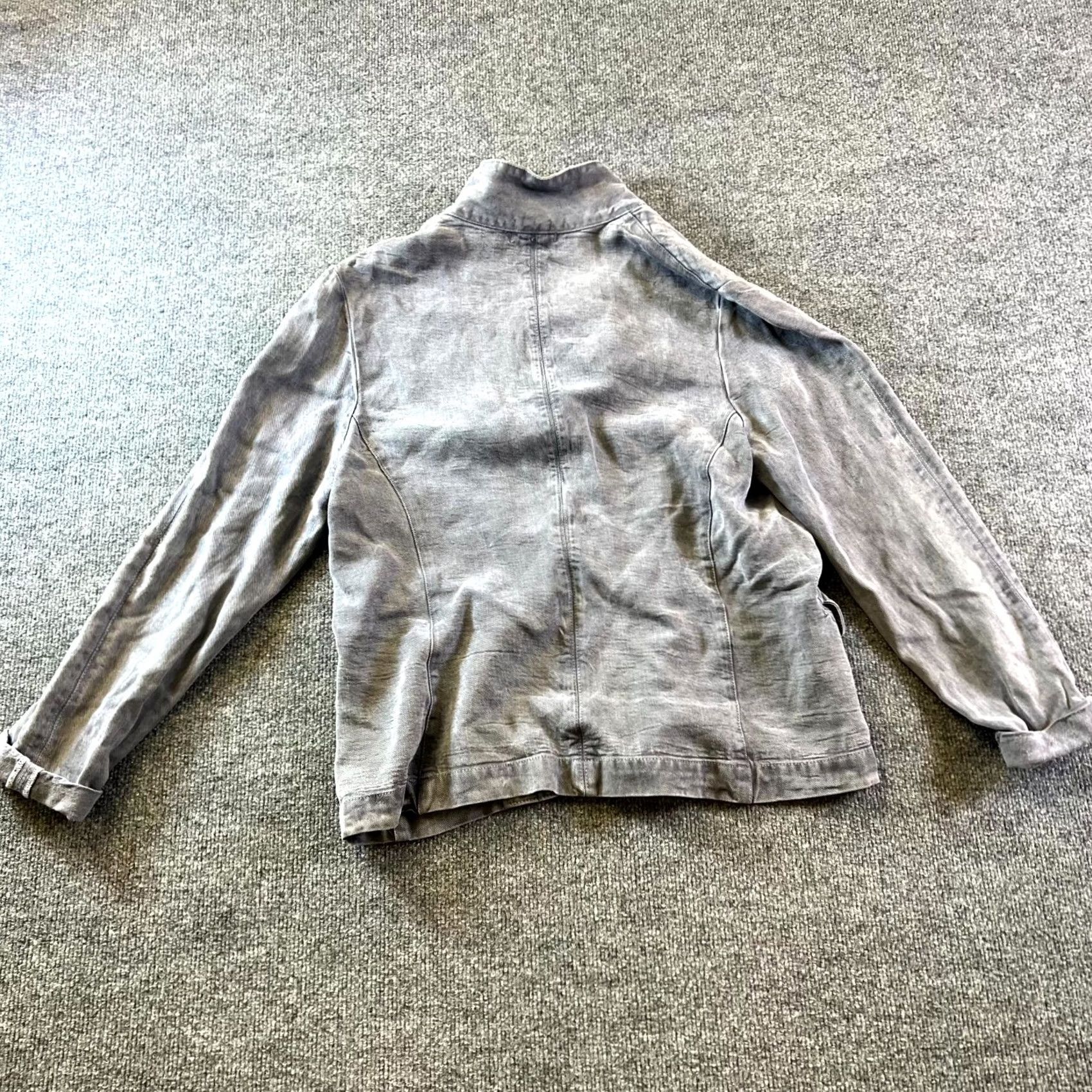 Denime VINTAGE Michael Glasser Basic Jacket Women's XL Gray Tencel Denim Preppy USA Size XL / US 12-14 / IT 48-50 - 2 Thumbnail