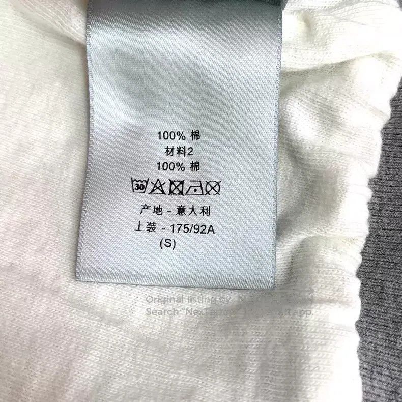 Dior Dior Gray logo letter old destruction design cotton hooded Size US S / EU 44-46 / 1 - 8 Thumbnail