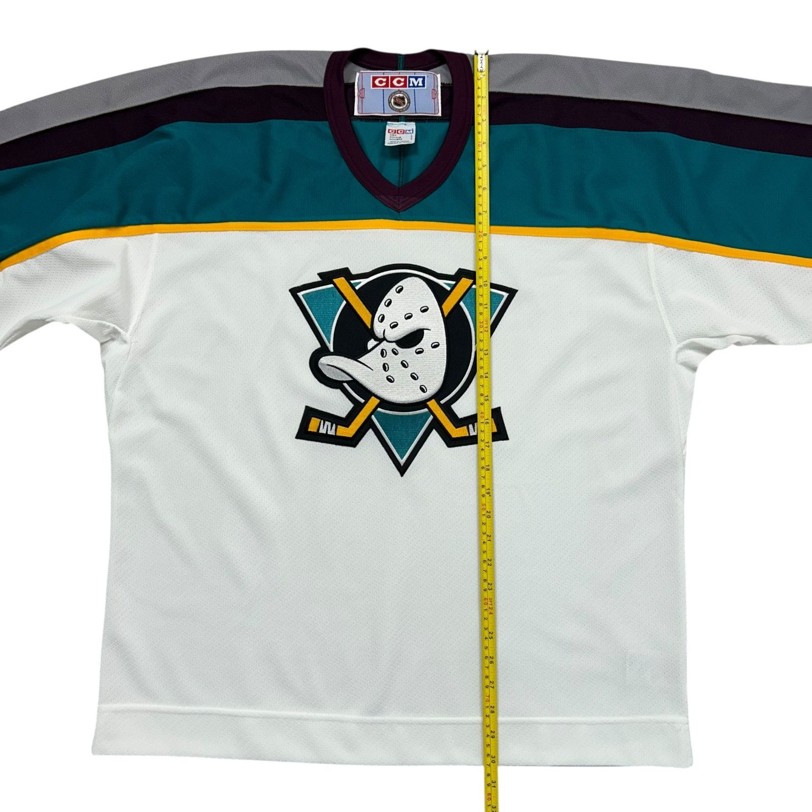 NHL VTG 90s MIGHTY DUCKS CCM HOCKEY JERSEY SIZE L MADE IN CANADA Size US L / EU 52-54 / 3 - 7 Thumbnail