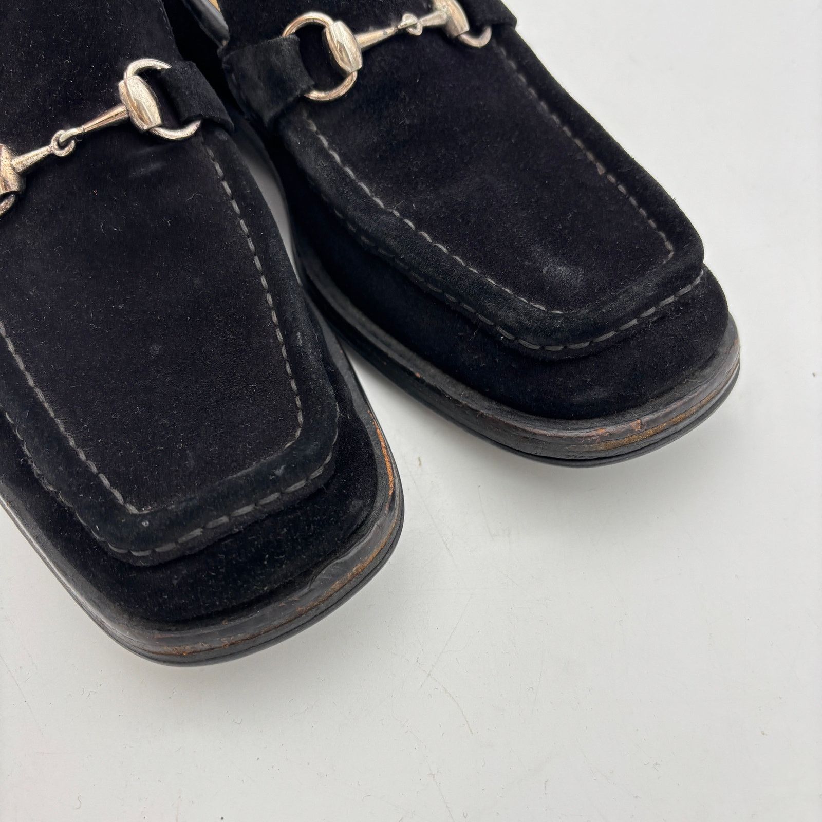 Gucci Vintage Gucci Tom Ford Era Suede Horsebit Loafers Men's 8 D Size US 8 / EU 41 - 10 Thumbnail