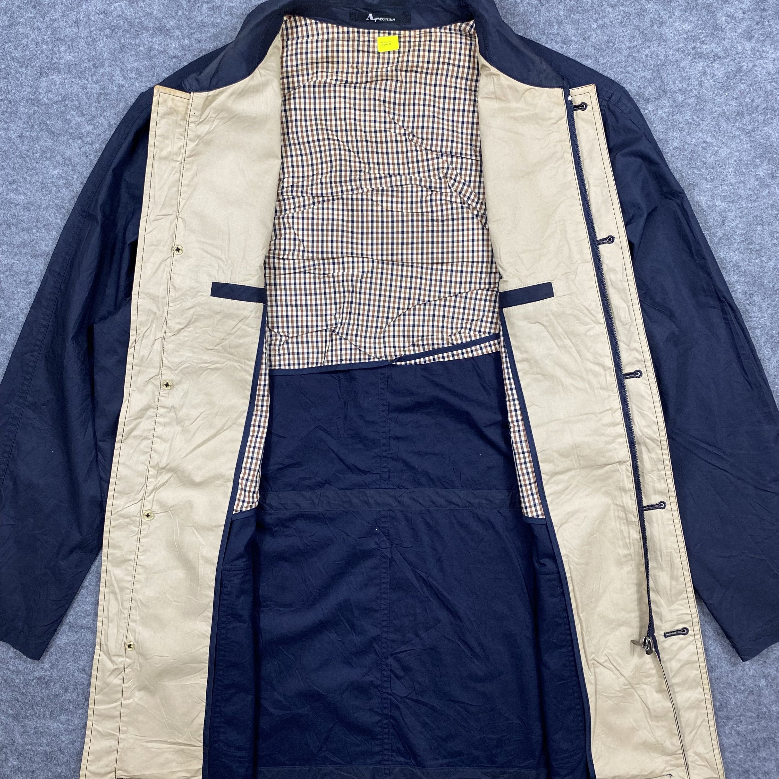 Aquascutum VINTAGE 90s AQUASCUTUM Navy Field Jacket-J668 Size US L / EU 52-54 / 3 - 3 Thumbnail