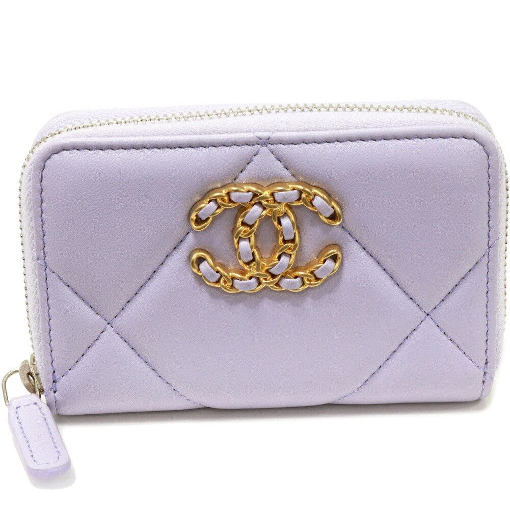 Chanel Chanel Chanel Lambskin CHANEL19 Coin Purse AP0949 Leather Coin Case AP0949 DUTY FREE for USA Size ONE SIZE - 1 Thumbnail