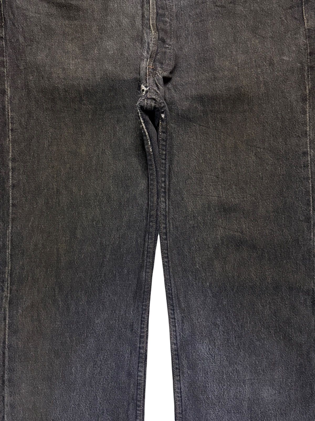 Vintage 90s Levis 501 Black Distressed Loose Jeans