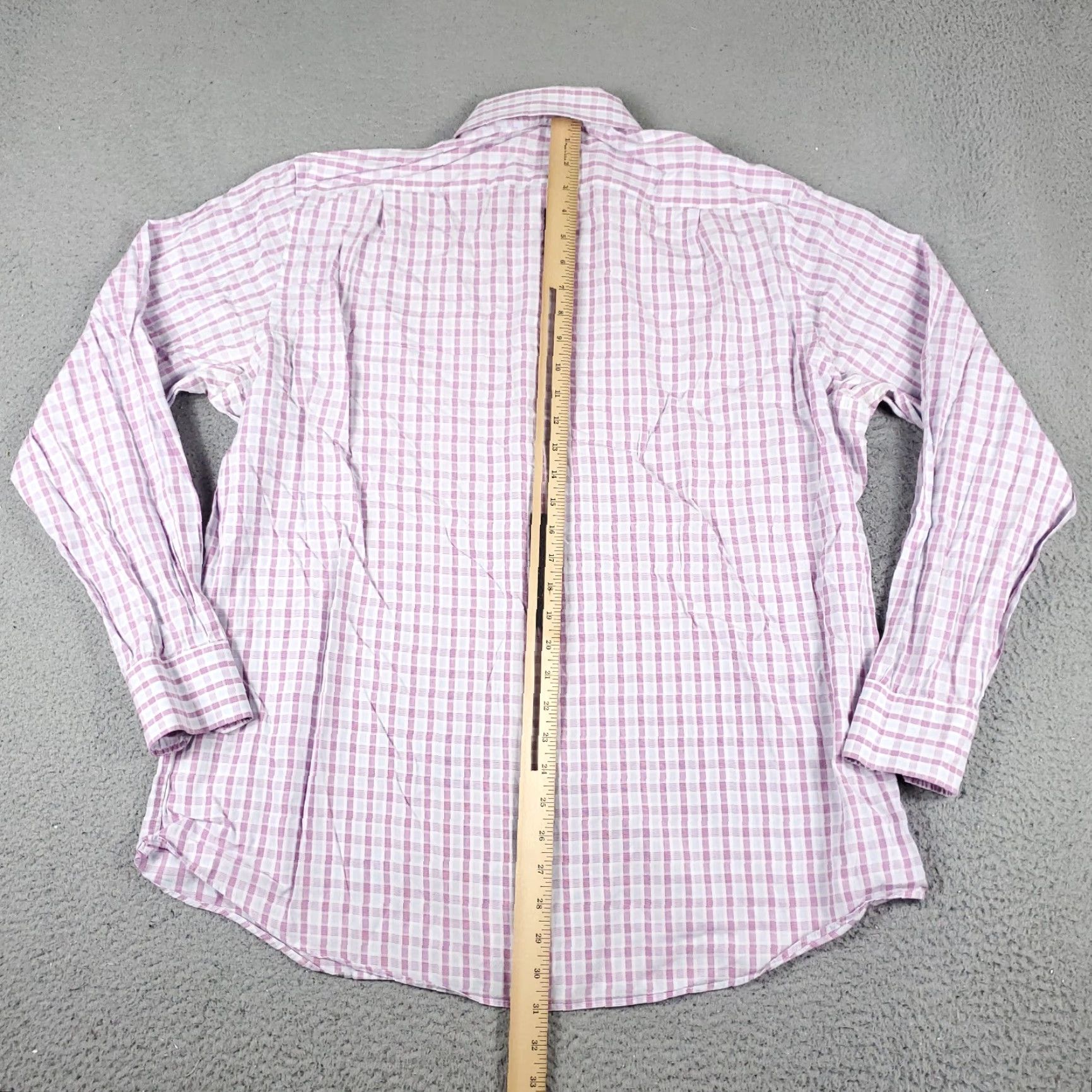 Tommy Bahama Tommy Bahama Dress Shirt Mens 16.5 Purple Plaid Long Sleeve Button Up Casual Business Size 42R - 4 Thumbnail