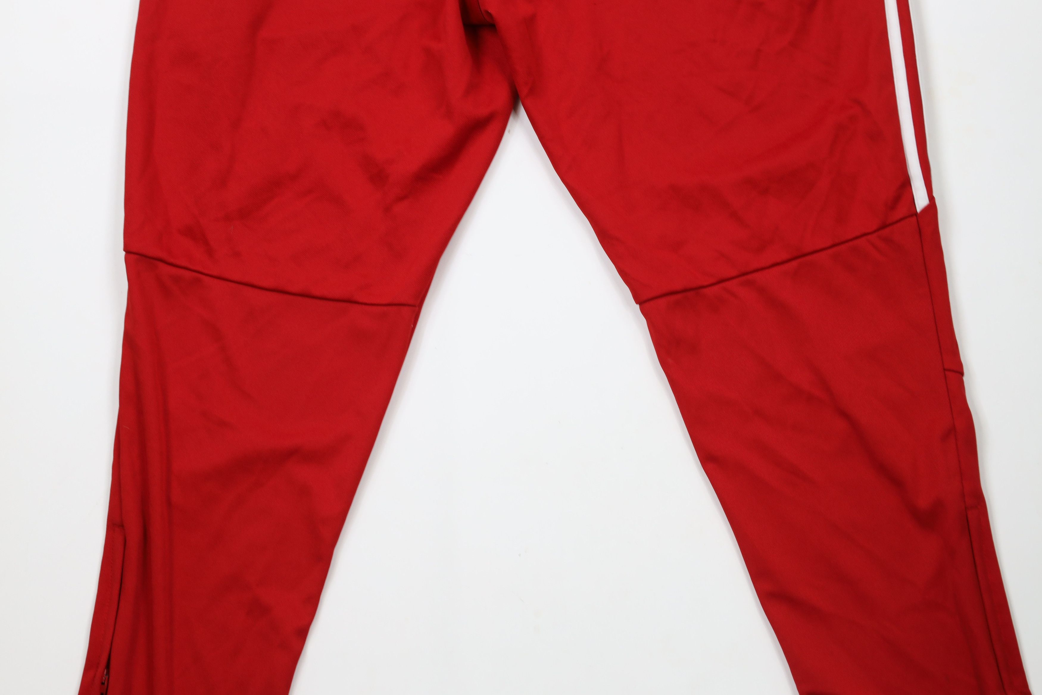 Adidas × Vintage Vintage Y2K Adidas Striped Tapered Soccer Warm Up Pants Red Size US 36 / EU 52 - 13 Thumbnail