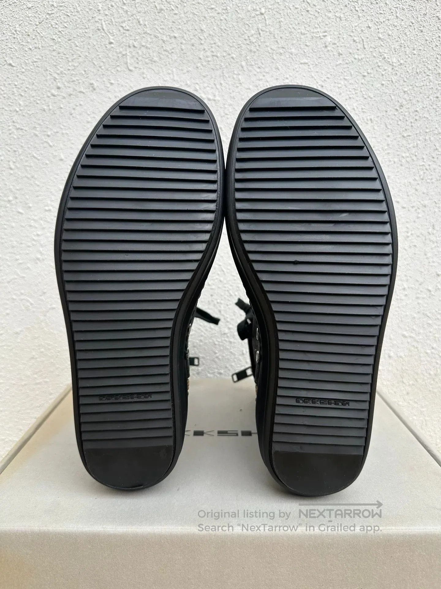 Rick Owens Rick Owens Waxed Converse High-Top Black. Size US 8 / EU 41 - 7 Thumbnail