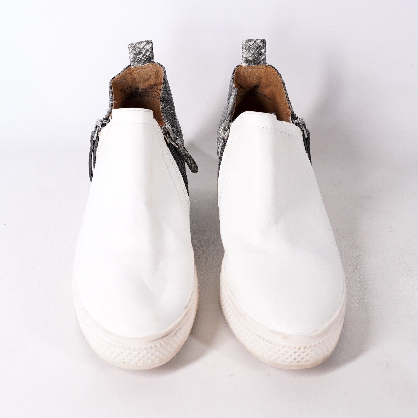 Other Reptile Snake Skin Shoes Sneakers w/ Zippers Women's 5 1/2M Size US 5.5 / IT 35.5 - 2 Thumbnail