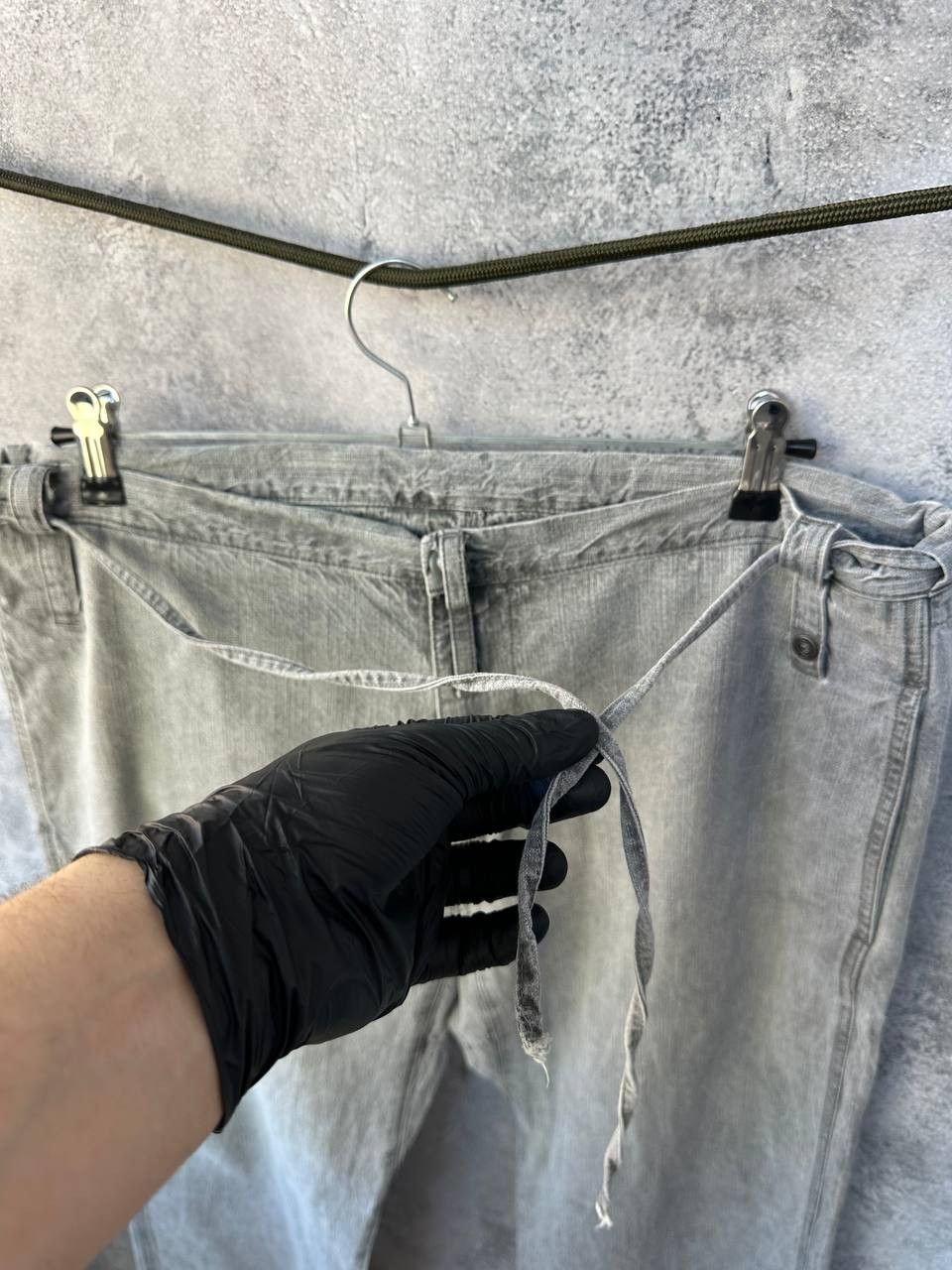 Diesel × Vintage Diesel Relaxed Fit Washed Grey Pants Belt Detail Vintage Size US 32 / EU 48 - 8 Thumbnail