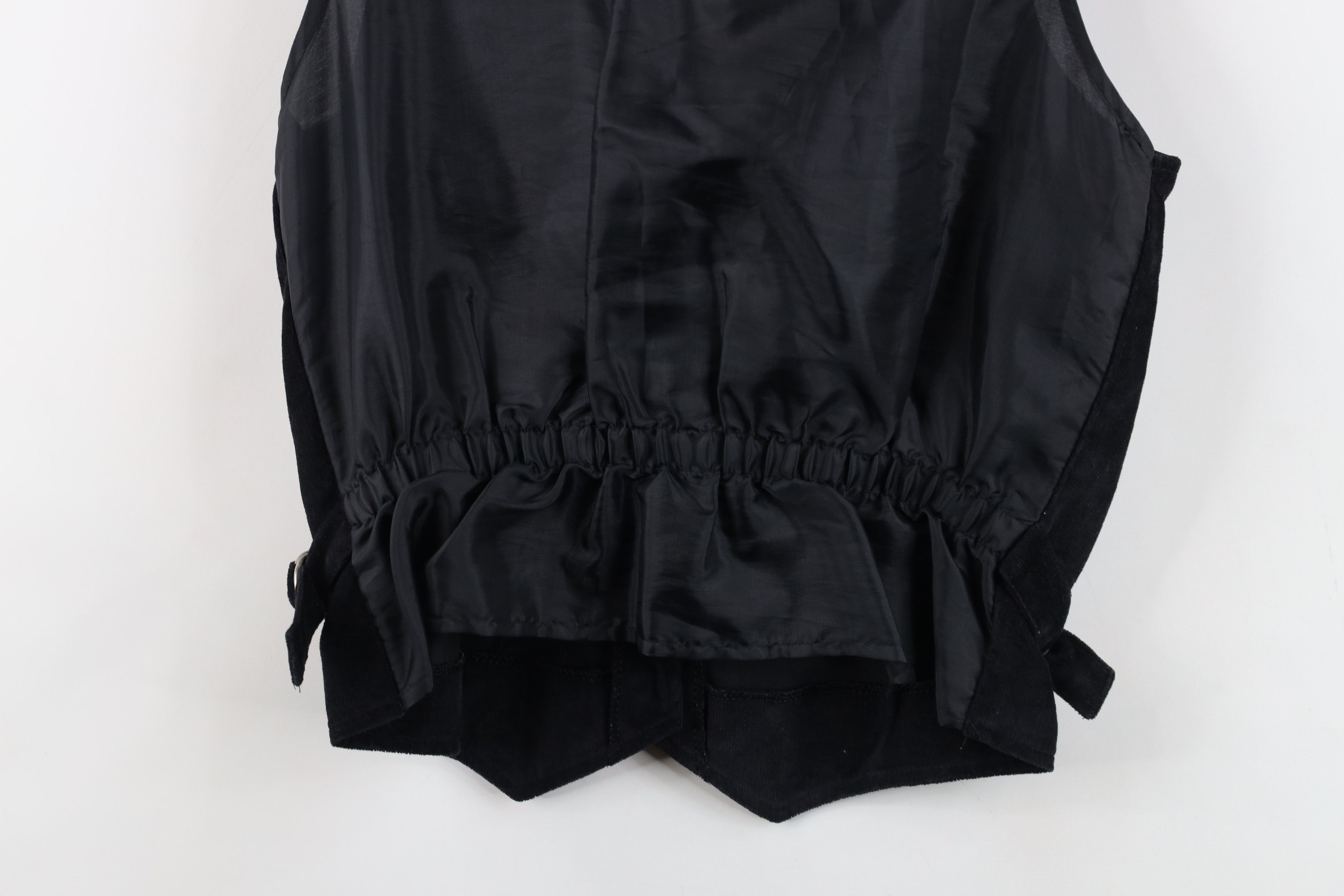 Vintage Vintage 70s Streetwear Buckle Corduroy Vest Jacket Black USA Size L / US 10 / IT 46 - 16 Thumbnail