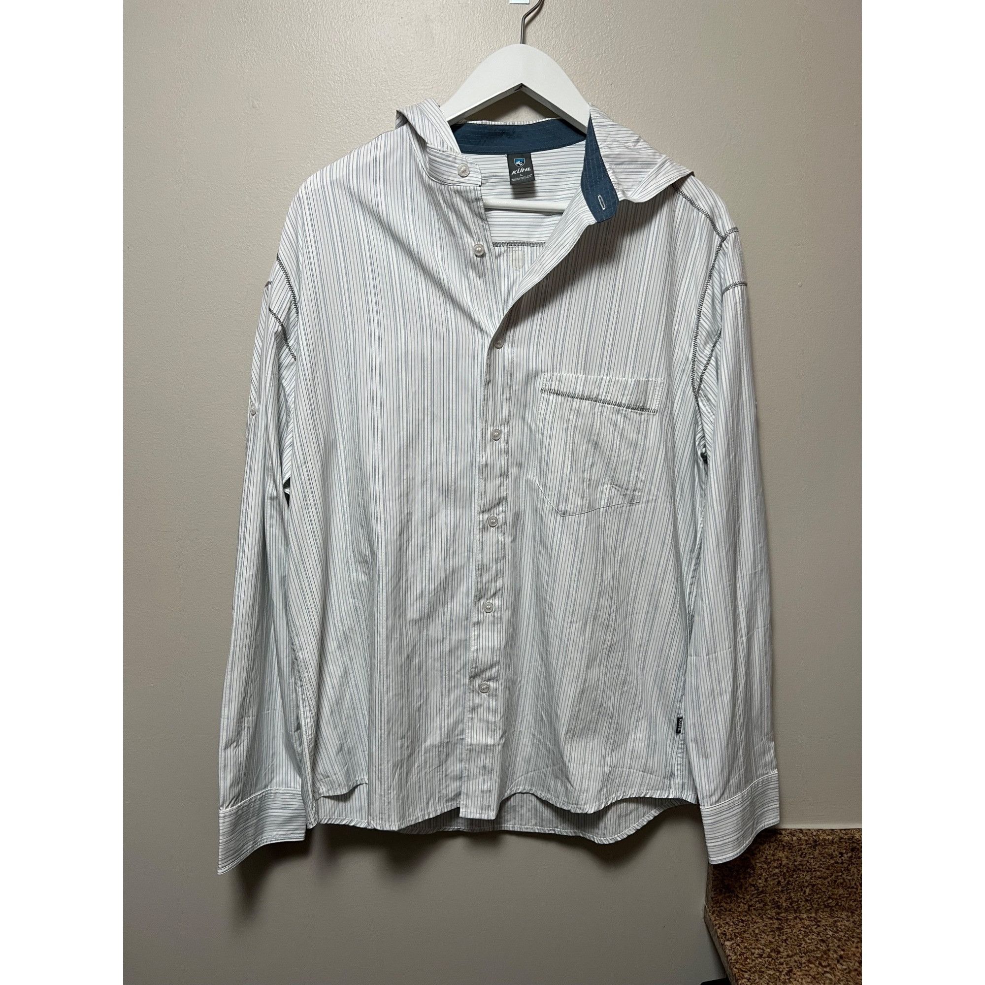Kuhl Kuhl Hooded Long Sleeve Button Up Shirt - Size L Size US L / EU 52-54 / 3 - 1 Thumbnail