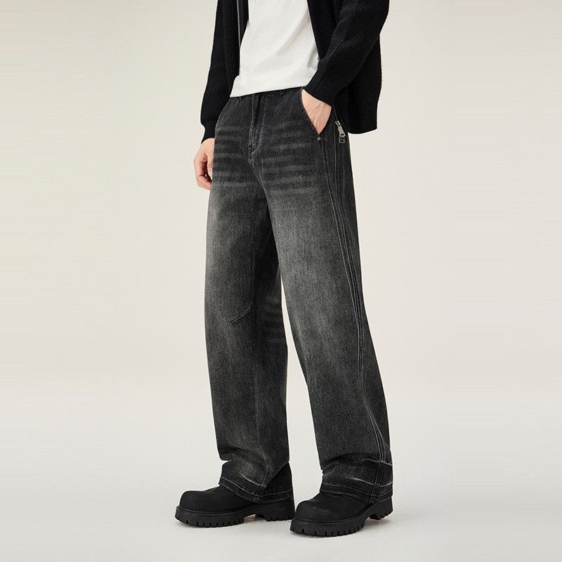 Vintage American high street style black washed jeans for men Size US 32 / EU 48 - 3 Thumbnail