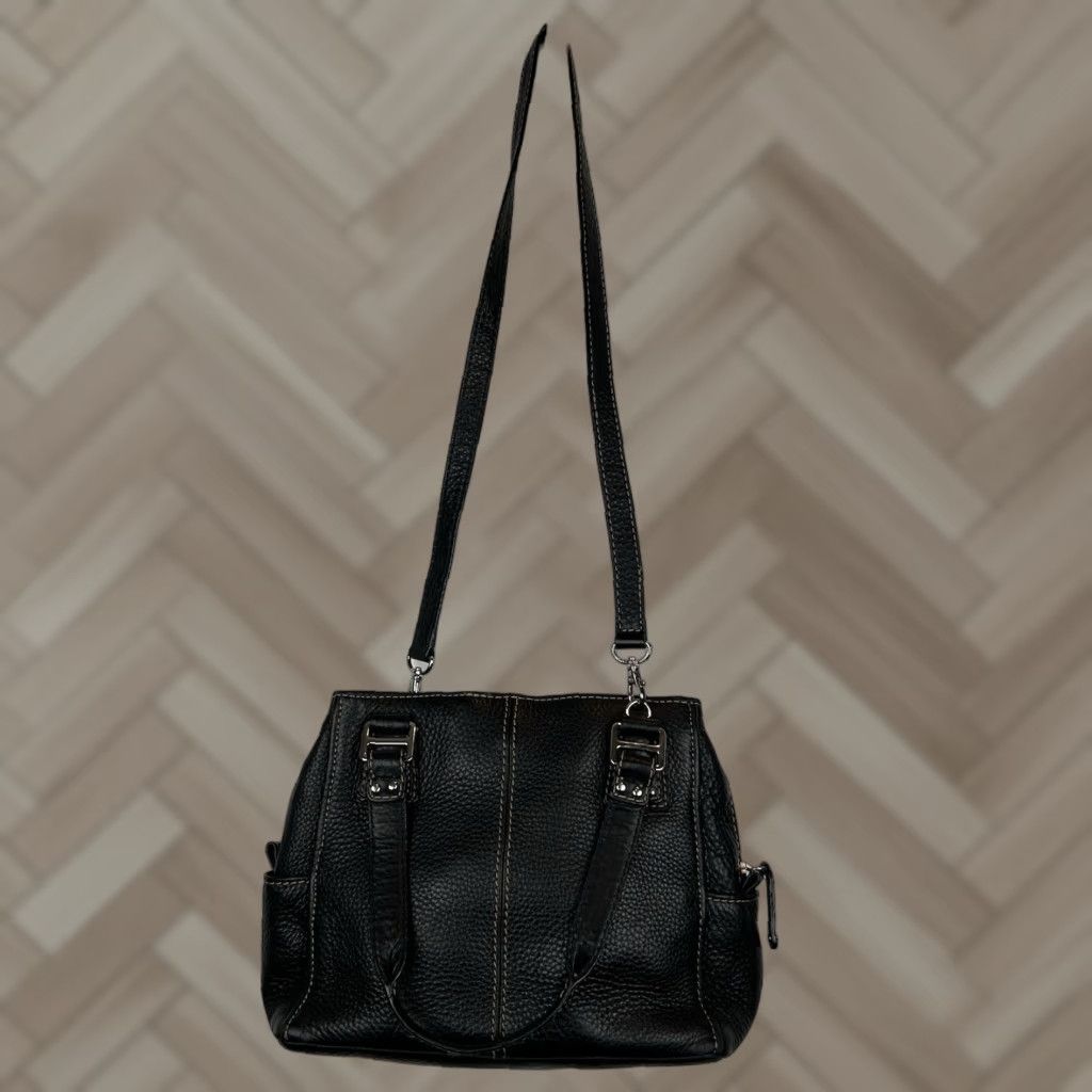 Fossil Leather Purse Handbag Blackburn Black Pebbled Shoulder Bag Old Money Vintage Women Medium Black Leather Fossil Blackburn Shoulder Bag