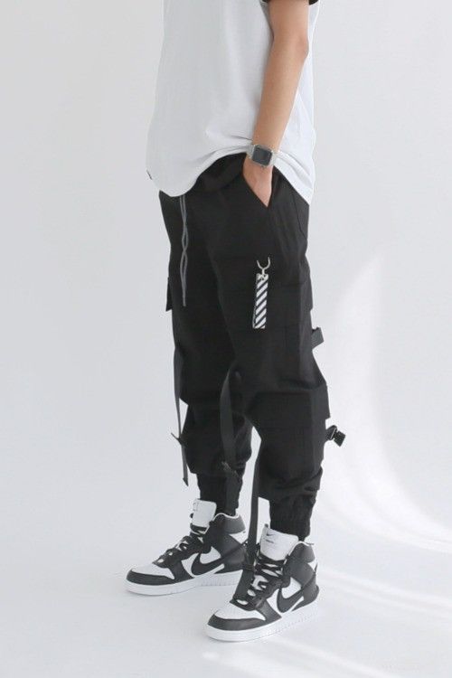 Japanese Brand × Vintage LAUL Triple pocket strap cargo pants Size US 29 - 1 Thumbnail