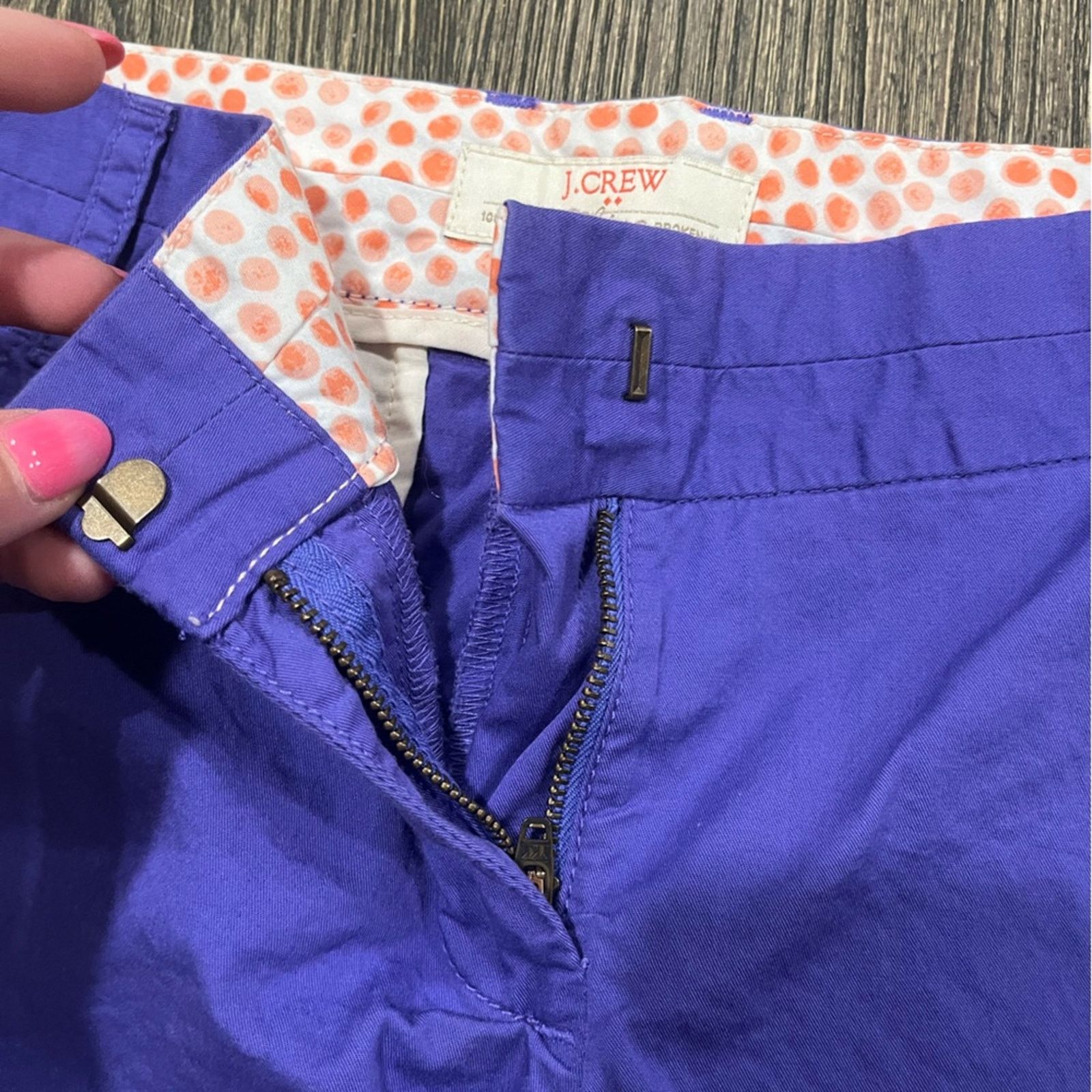 Vintage J Crew Shorts 3" Chino Broken In Mid Rise Flat Front Size 2 Size 26" / US 2 / IT 38 - 5 Thumbnail