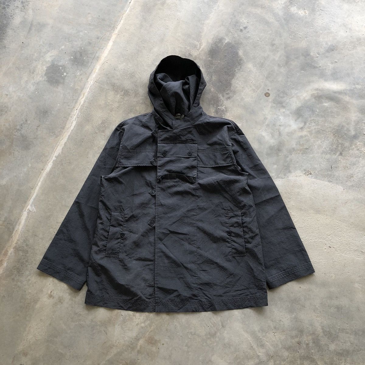 image of Hai Sporting Gear Centre Pocket Hoodie Light Jacket in Black, Men's (Size Medium)