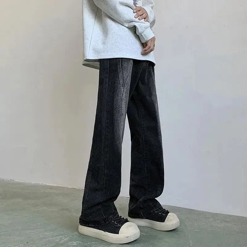 Japanese Brand Retro straight leg wide leg slightly flared jeans Size US 30 / EU 46 - 1 Thumbnail