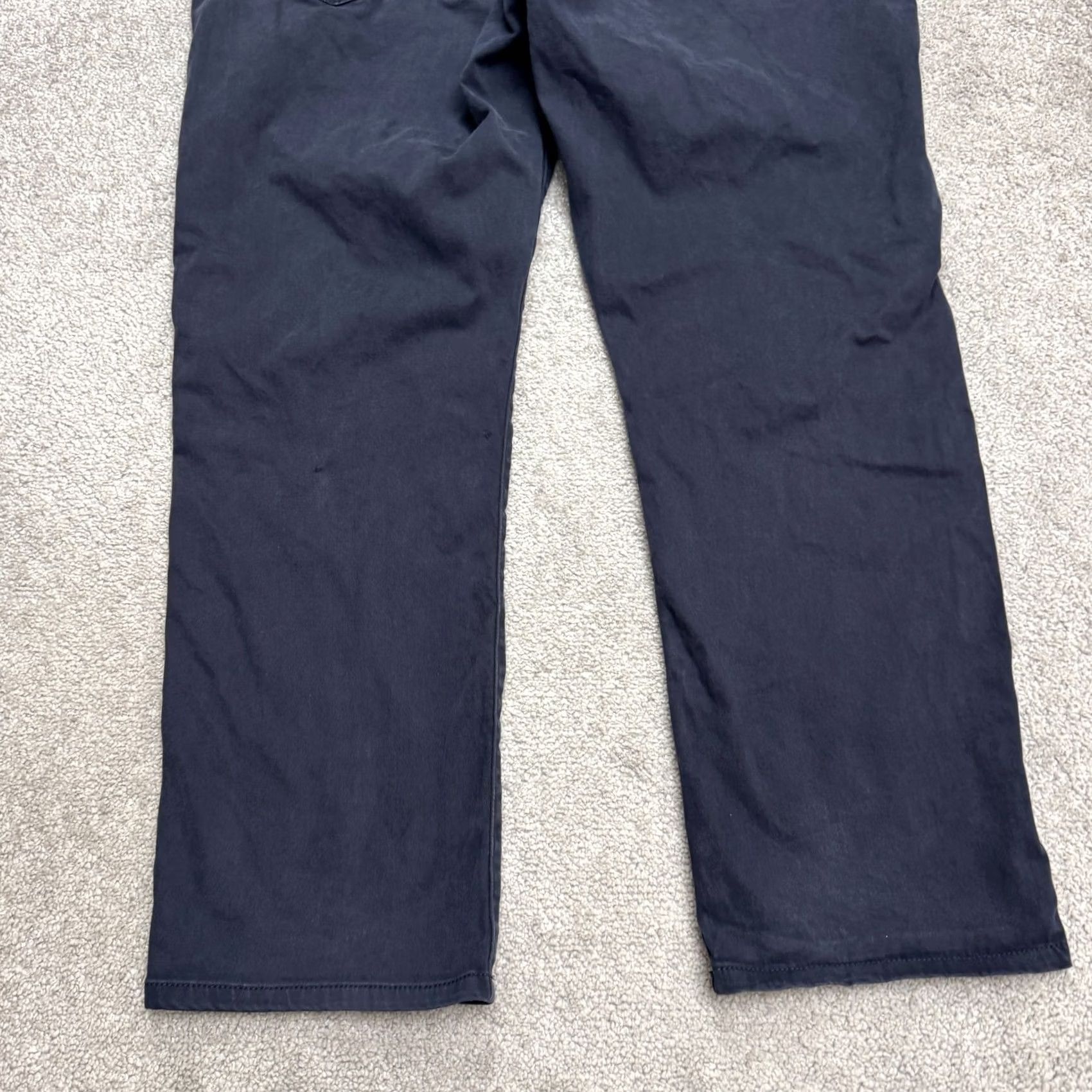 Vintage AG Adriano Goldschmied The Everett Slim Straight Chino Pants Mens 38x32 Blue Size US 38 / EU 54 - 4 Thumbnail