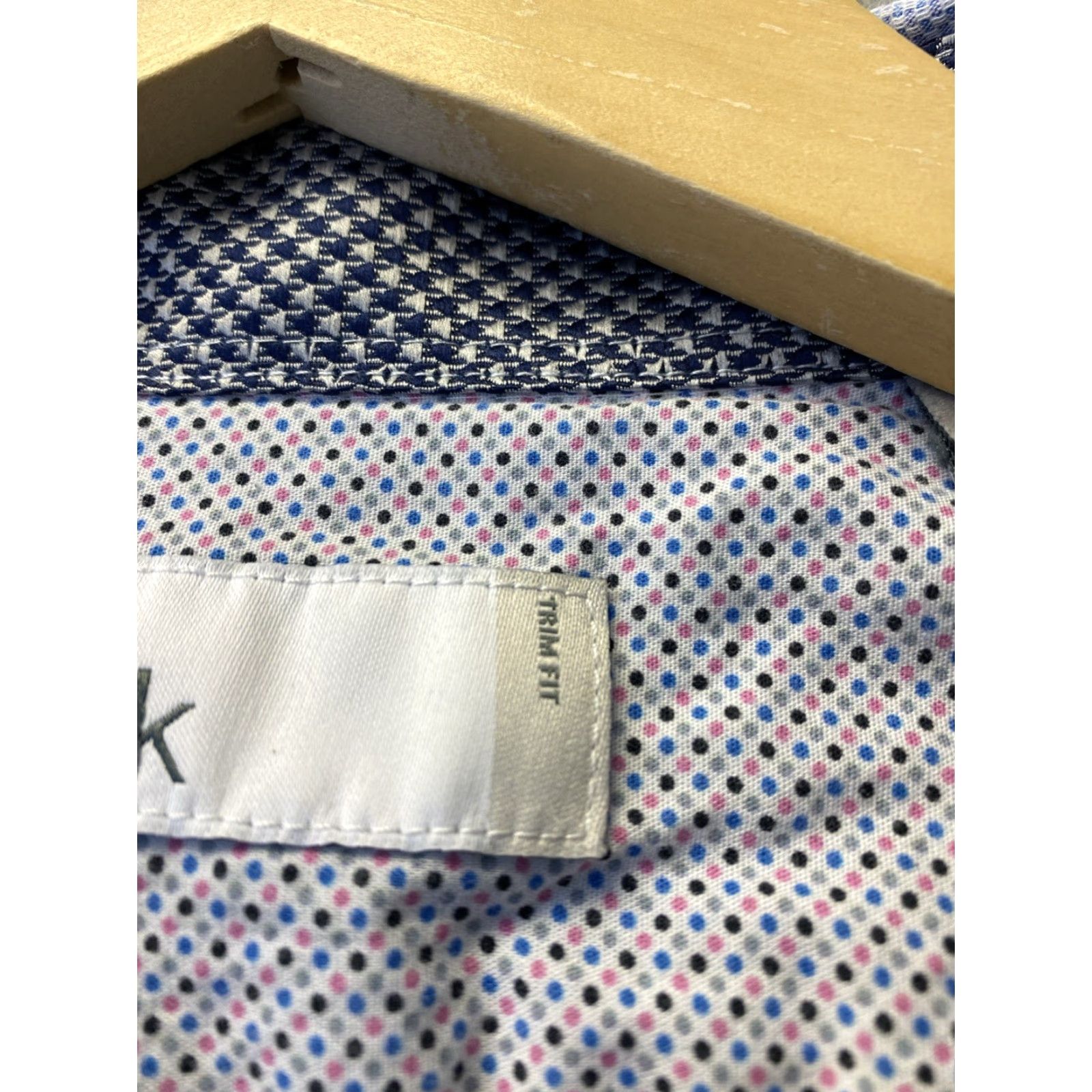 Nordstrom Nordstrom Nordstrom Rack Button Shirt Mens 17 34/35 Blue Patterned Dress Shirt Slim 100% Cotton Regular Computer N/A Size US XL / EU 56 / 4 - 5 Thumbnail