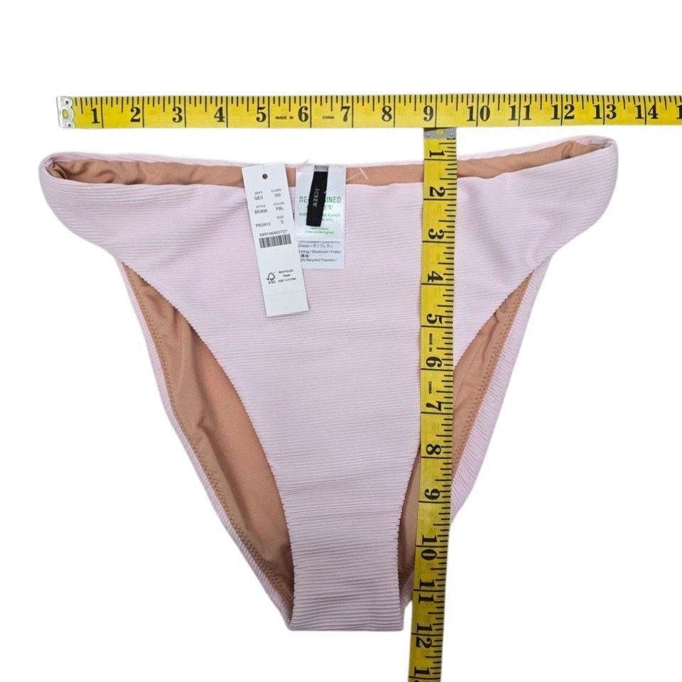 J.Crew NWT J. Crew Ribbed high-rise cheeky bikini bottom Size S Size ONE SIZE - 12 Thumbnail