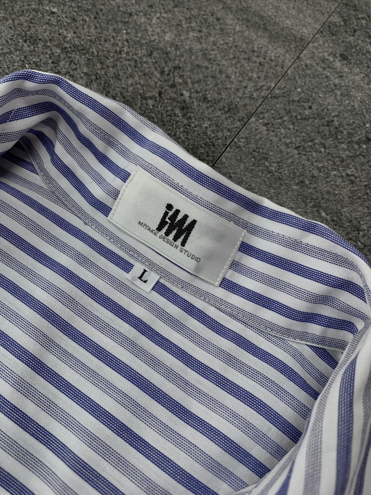 Issey Miyake Striped Camp Collar Shirt Size US L / EU 52-54 / 3 - 5 Thumbnail
