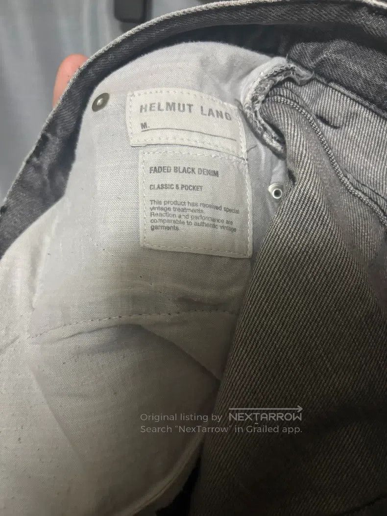 Helmut Lang Helmut Lang Grey Washed Denim Jeans Size US 29 - 8 Thumbnail