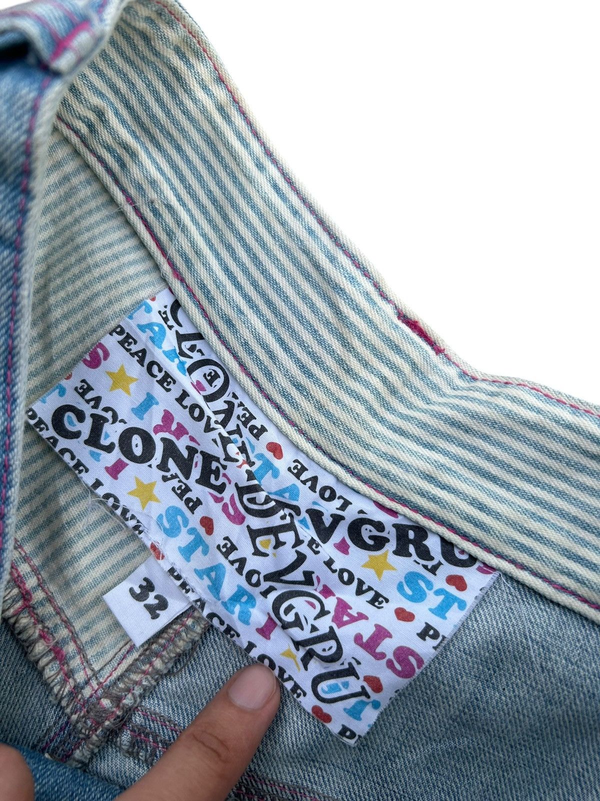 Kapital LOVE & SURF HIPPIES STYLE DENIM JEANS Size US 30 / EU 46 - 12 Thumbnail