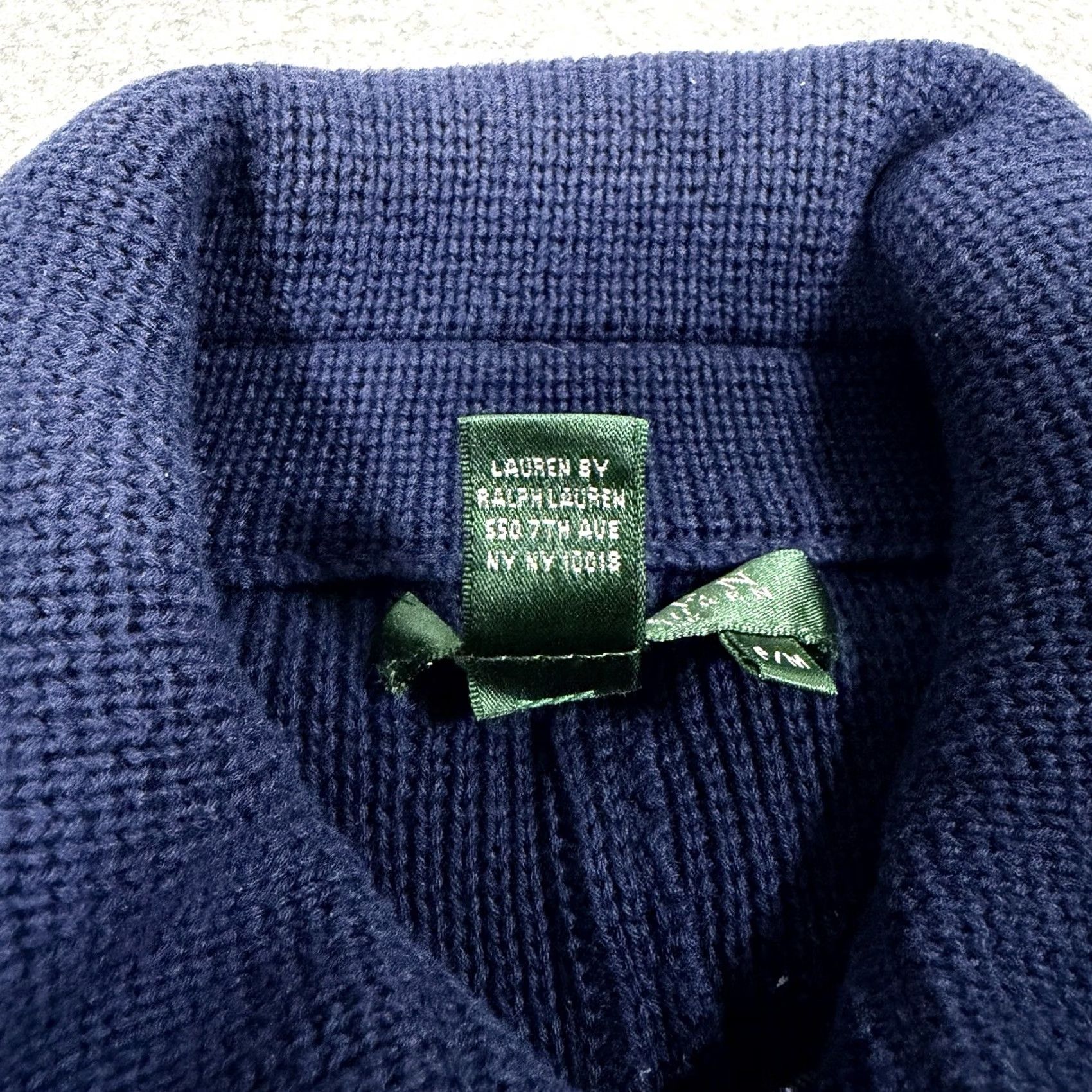 Ralph Lauren Lauren Ralph Lauren Pea Coat Style Knit Jacket Women’s Size PM Blue Sweatshirt/Coat Knit Jacket Size M / US 6-8 / IT 42-44 - 4 Thumbnail