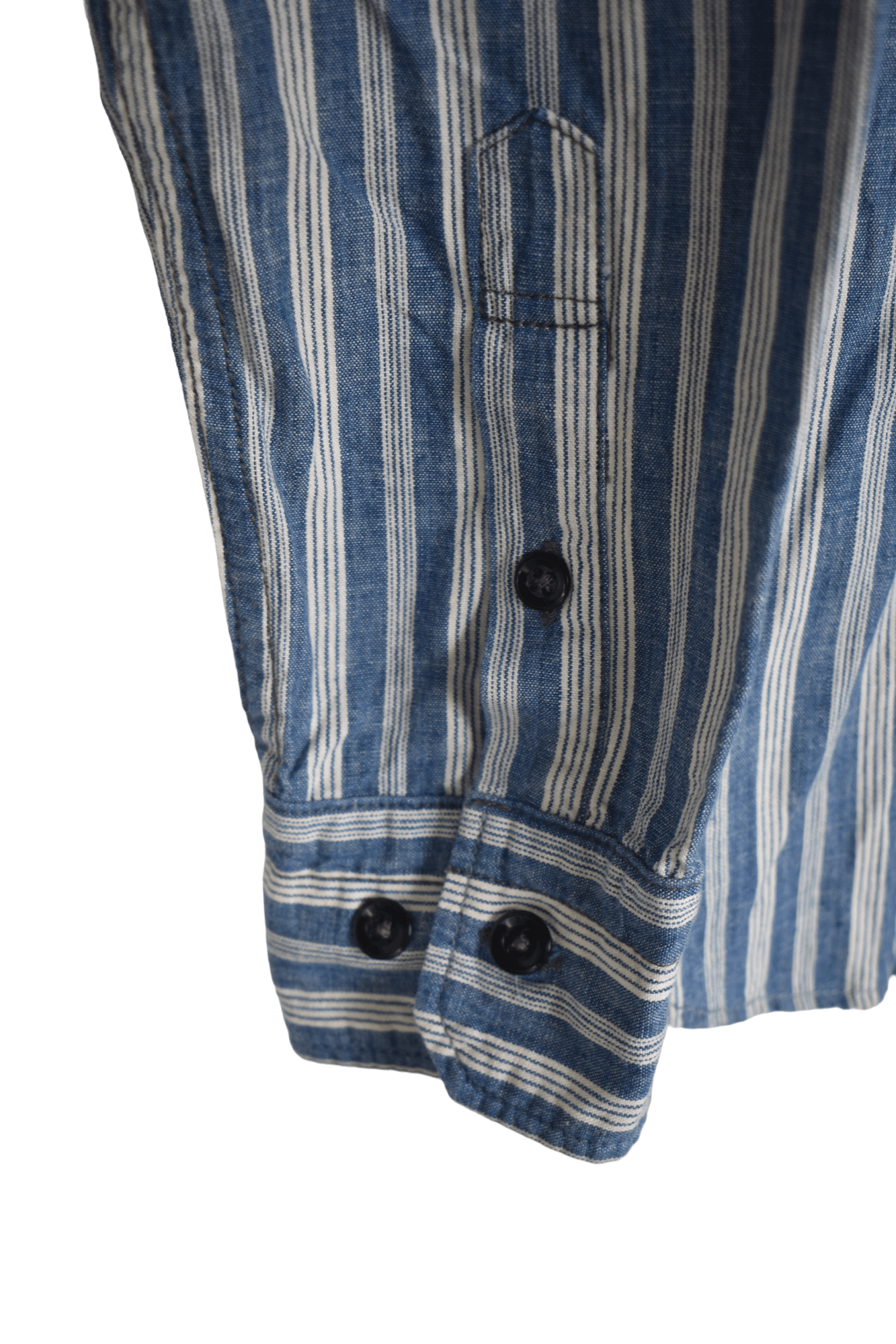 Japanese Brand × OMNIGOD Omnigod Selvadge Stripe Denim Shirt Size US S / EU 44-46 / 1 - 4 Thumbnail