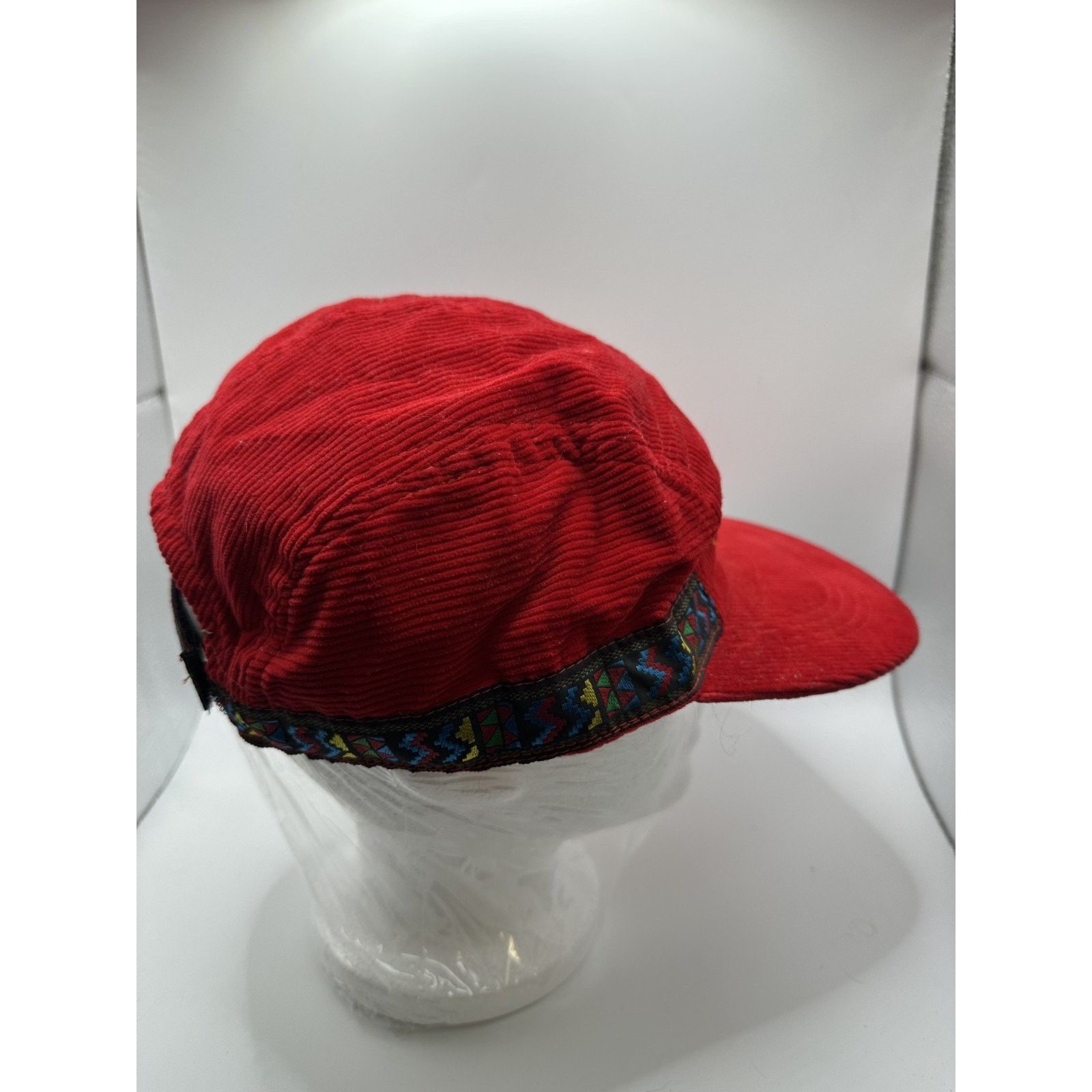 Other Vintage Krazy Tee Racing Corduroy Hat Red Size ONE SIZE - 3 Thumbnail