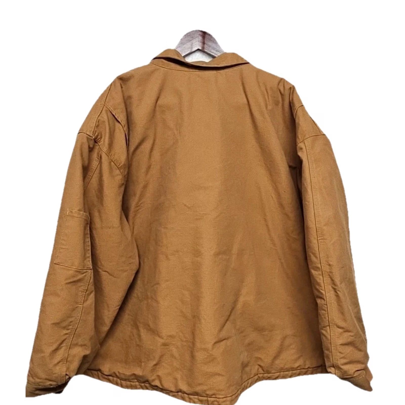 Carhartt Carhartt Duck Canvas Quilted Lined Work Jacket Brown 4XL Regular Mens Big & Tall Jacket Size US XXL / EU 58 / 5 - 7 Thumbnail