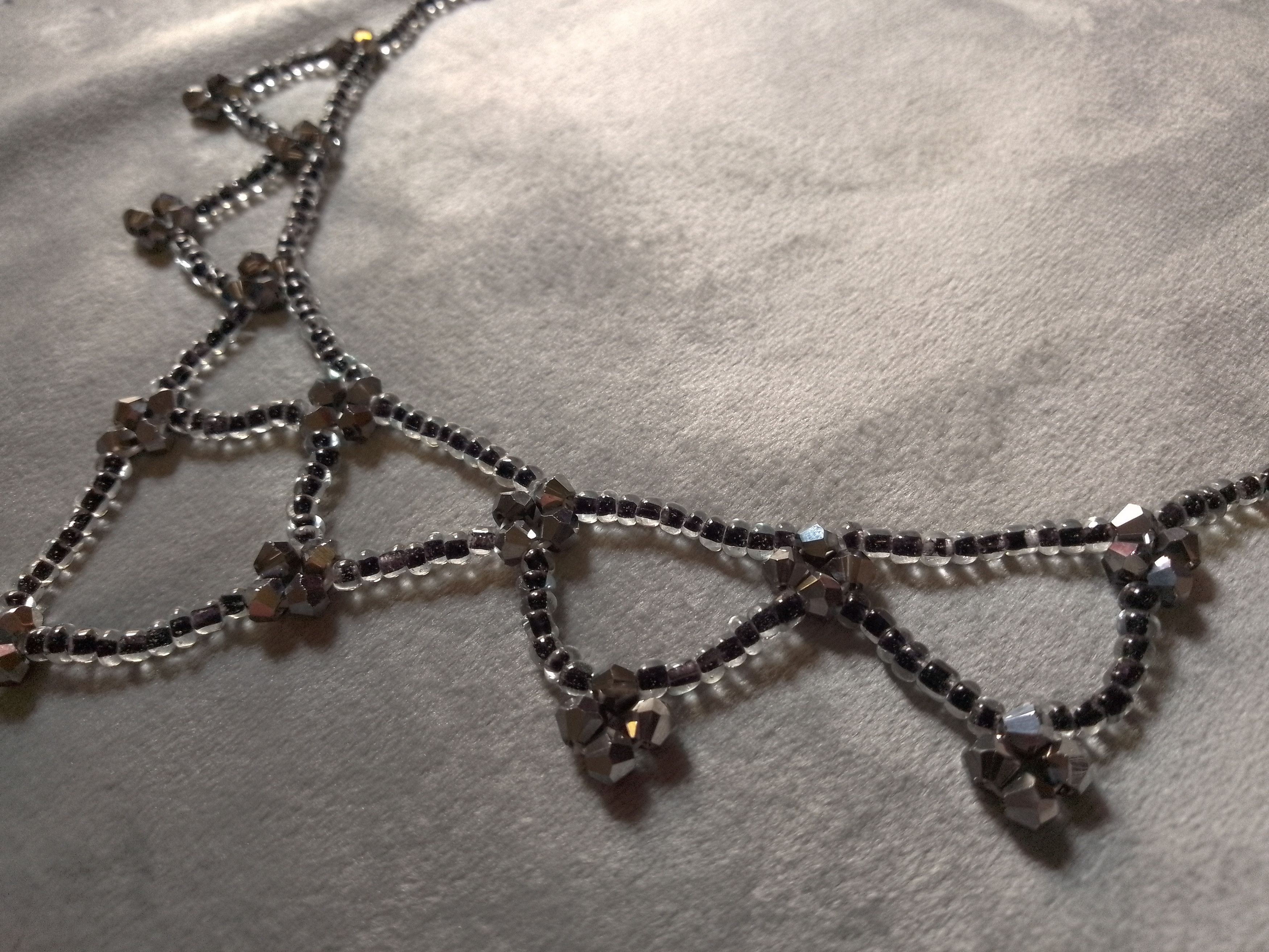 Handmade Black gothic necklace natural turquoise Howlite gemstones Size ONE SIZE - 4 Thumbnail